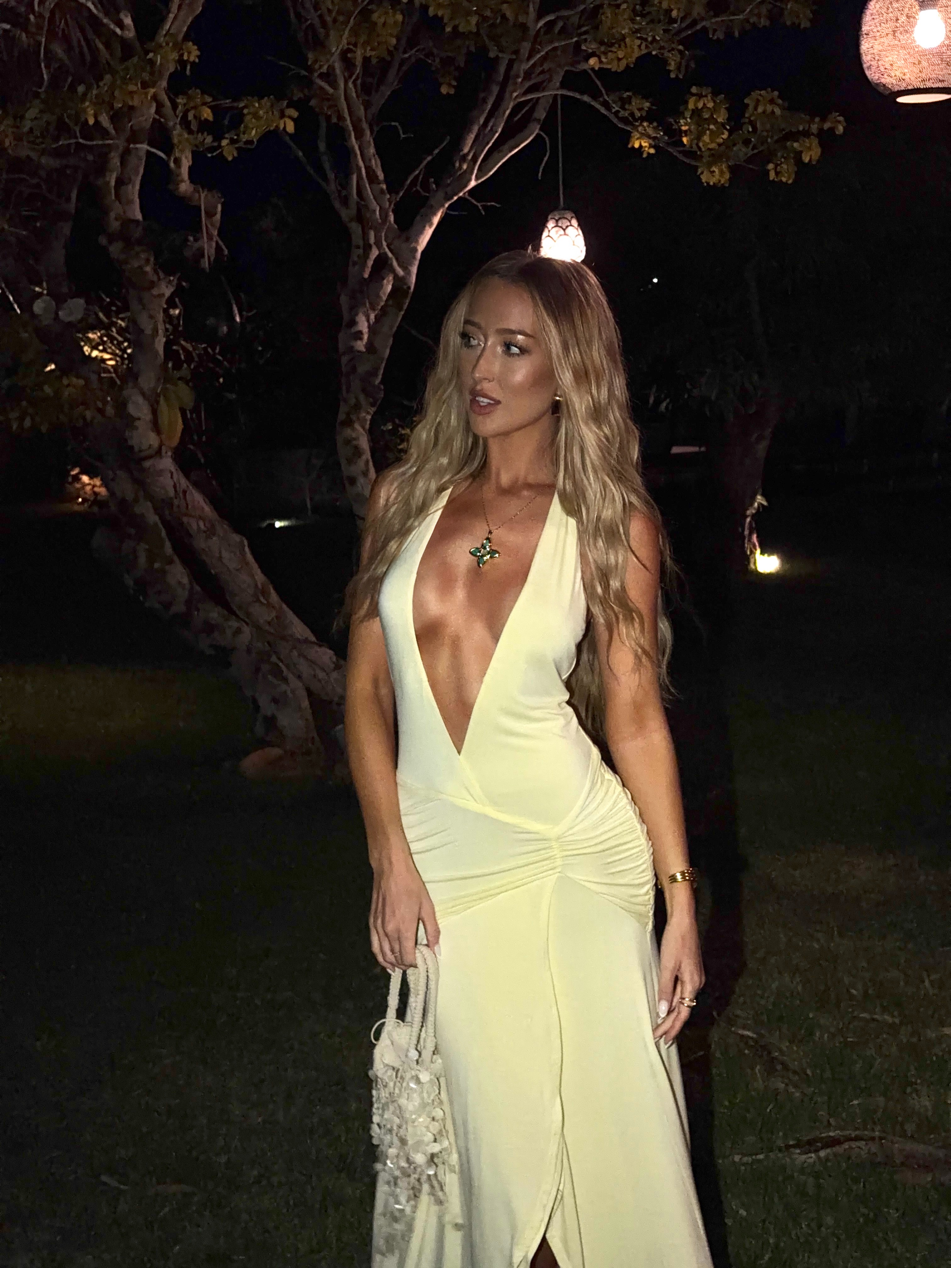 White Fox Boutique 'Grande Dame' Maxi Dress in Lemon by White Fox Boutique - Pickle White Fox Boutique 'Grande Dame' Maxi Dress in Lemon by White Fox Boutique - Pickle