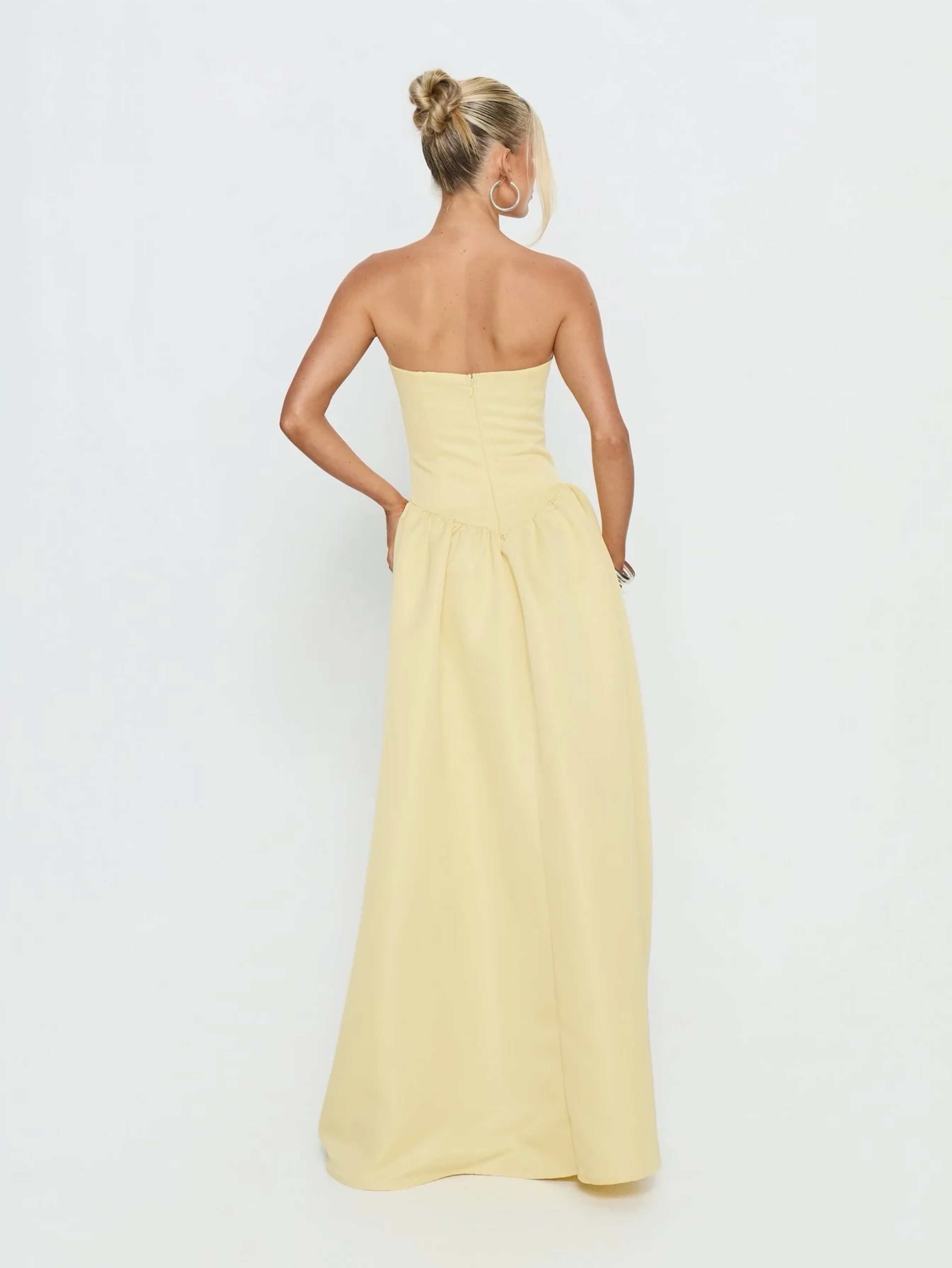 princess polly yellow maxi dress Masterpiece Strapless Maxi Dress | Yellow | Womens