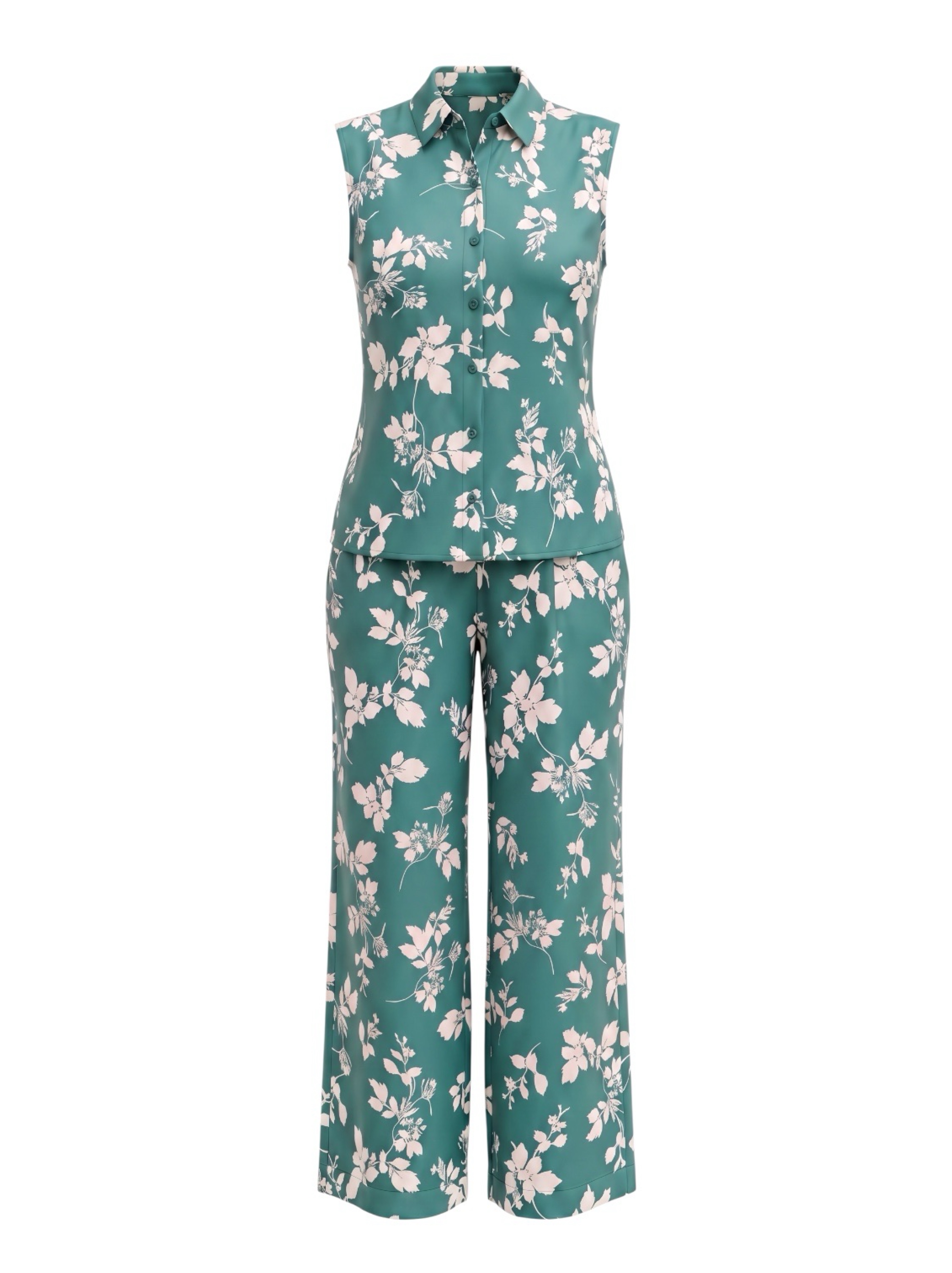Favorite Daughter Agatha Sleeveless Shirt and Wide-Leg Pants Set
