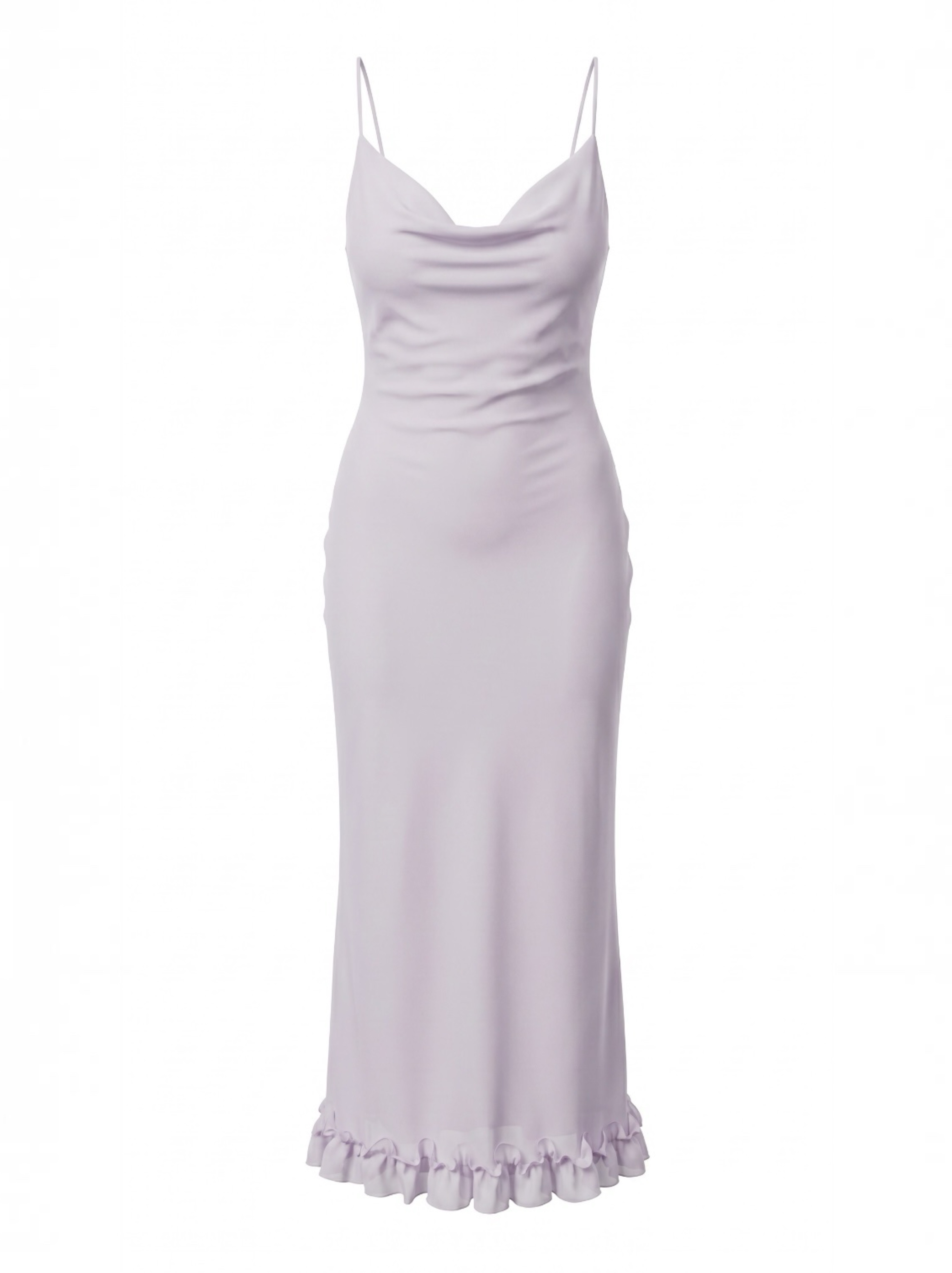 ROTATE Birger Christensen Chiffon Ruffle Slip Dress Lavender Blue 38 US 8