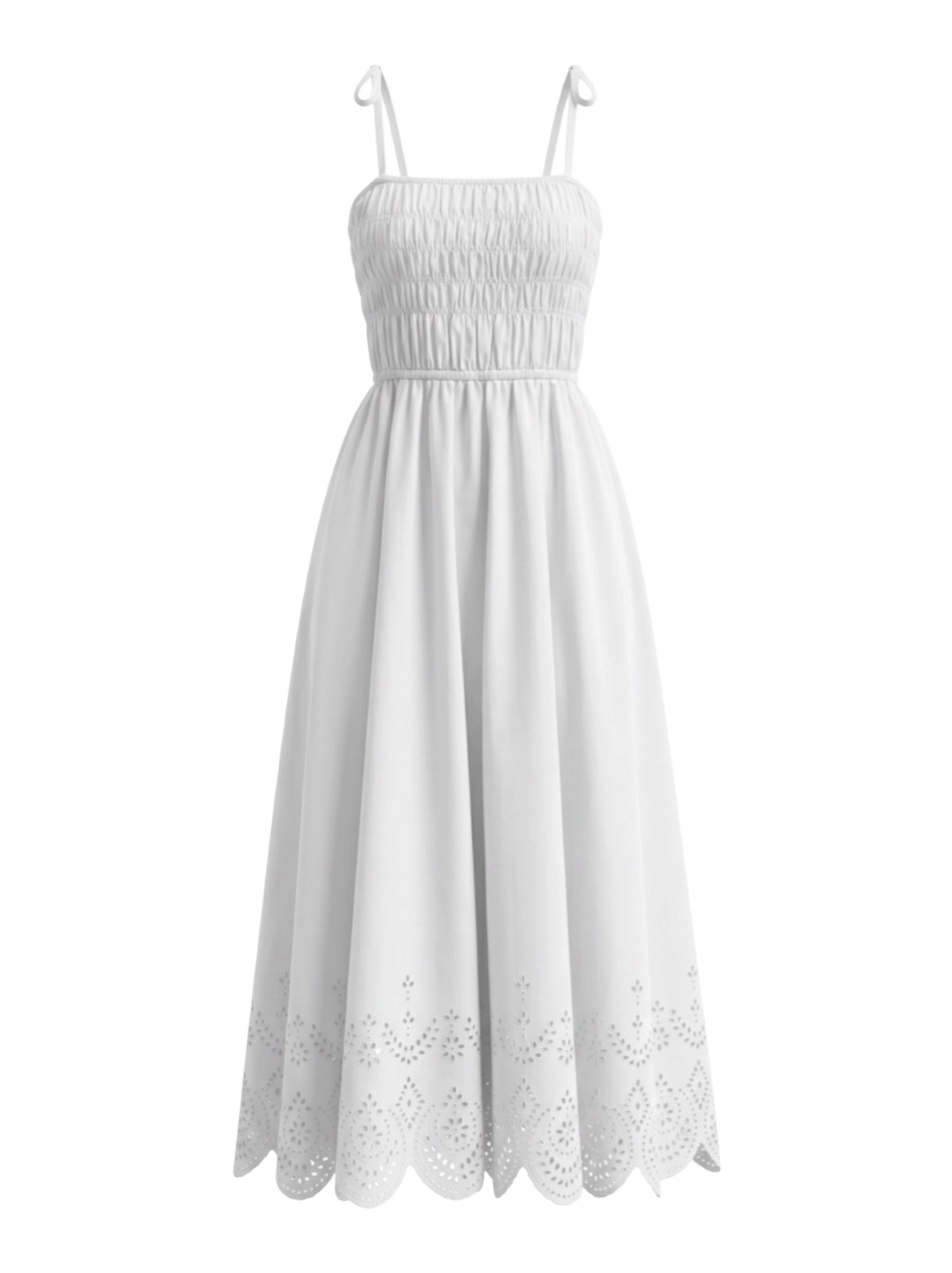 Solid & Striped The Delta Dress Optic White Extra Large