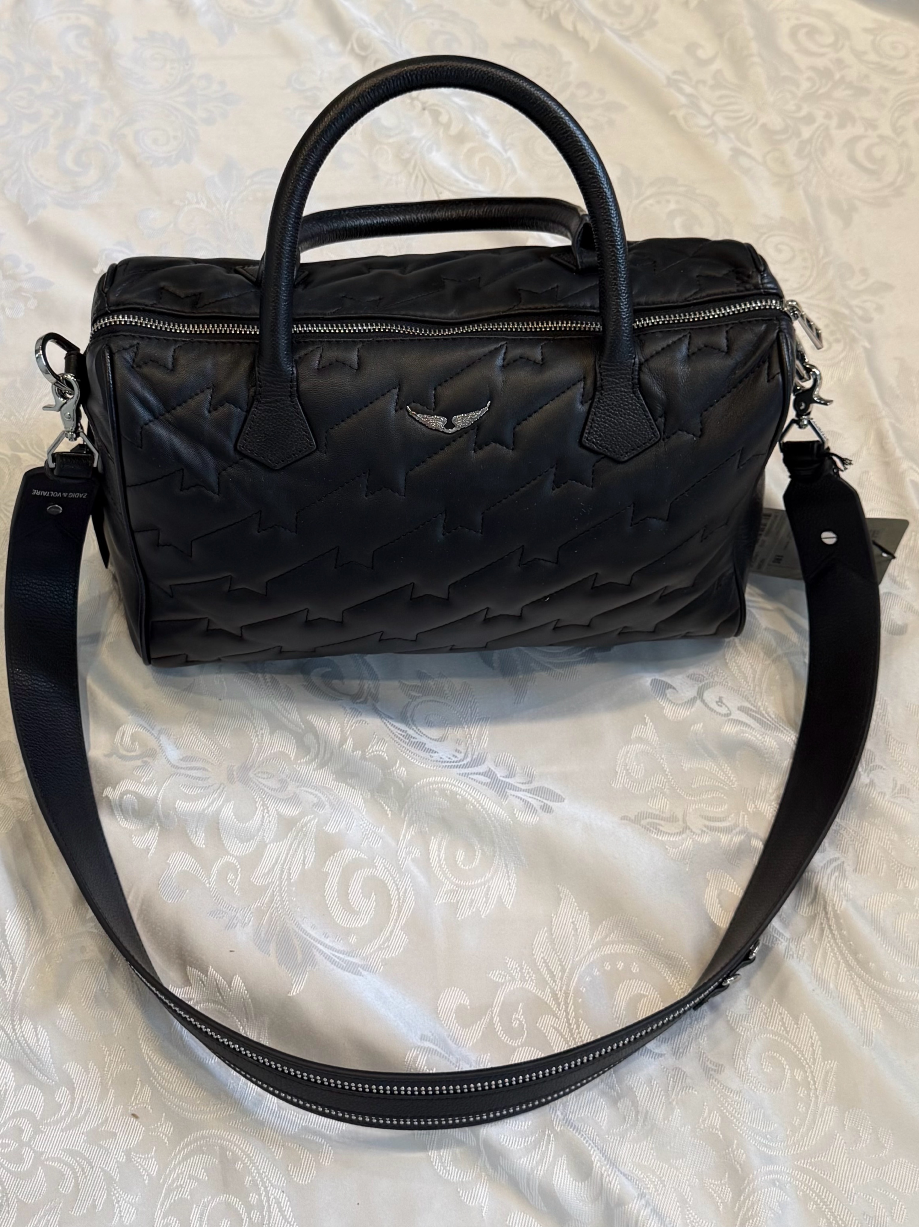 Zadig & Voltaire Black Sunny Medium Wings Bag
