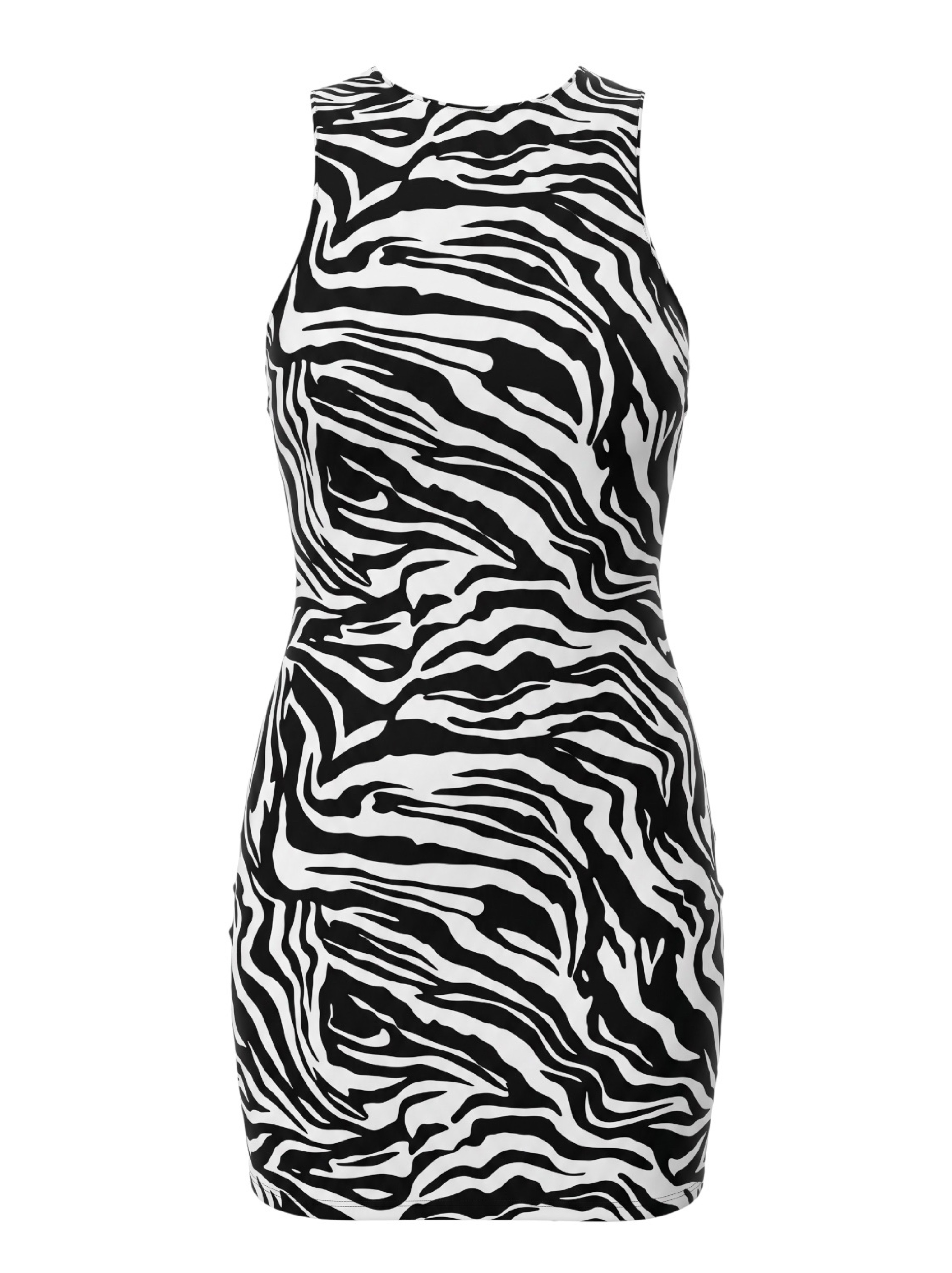 ROTATE Birger Christensen Zebra Sequin Mini Dress