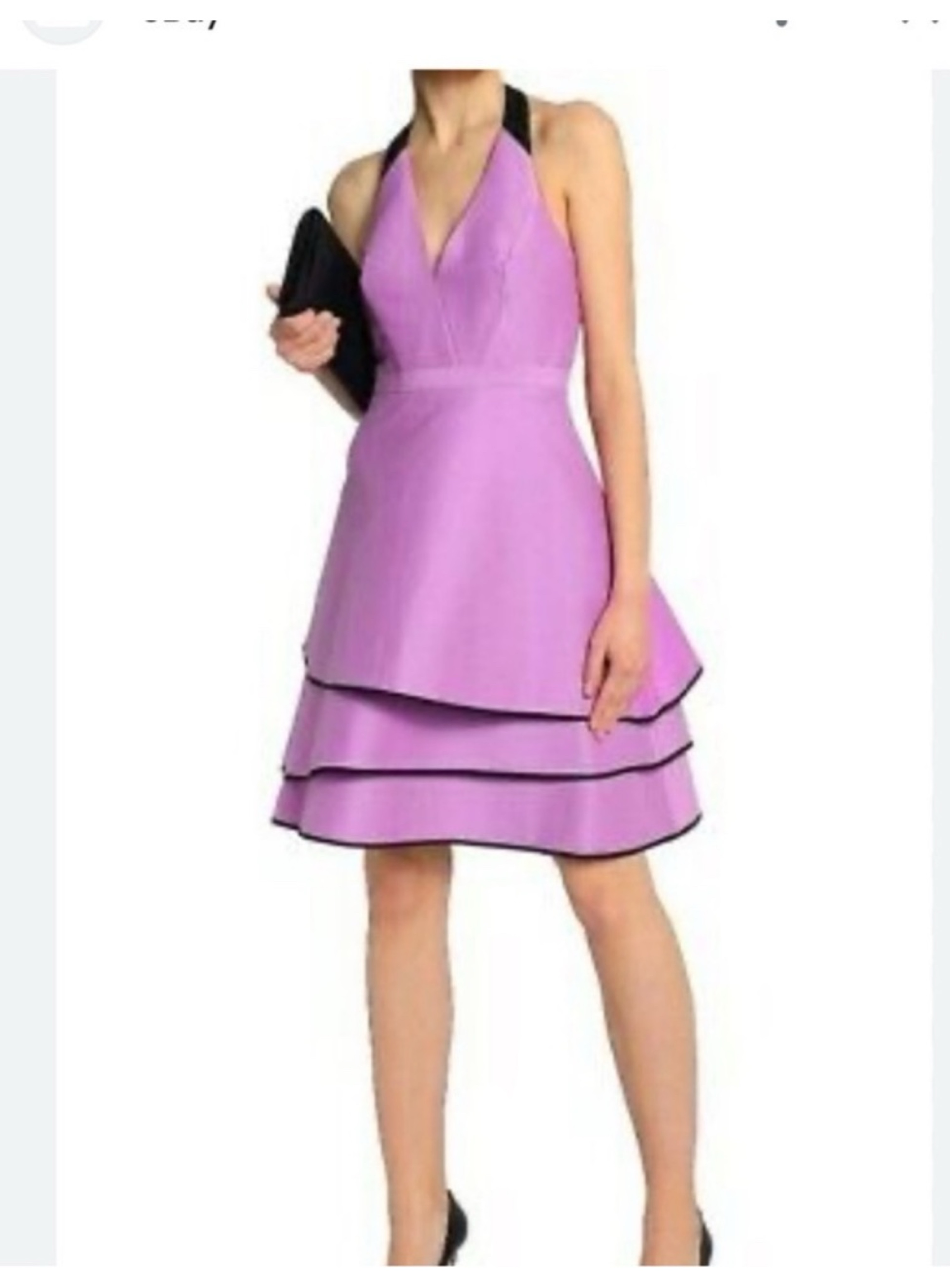 halston heritage cocktail dress Classic Halston Heritage Cocktail Dress Classic Black Sz 0