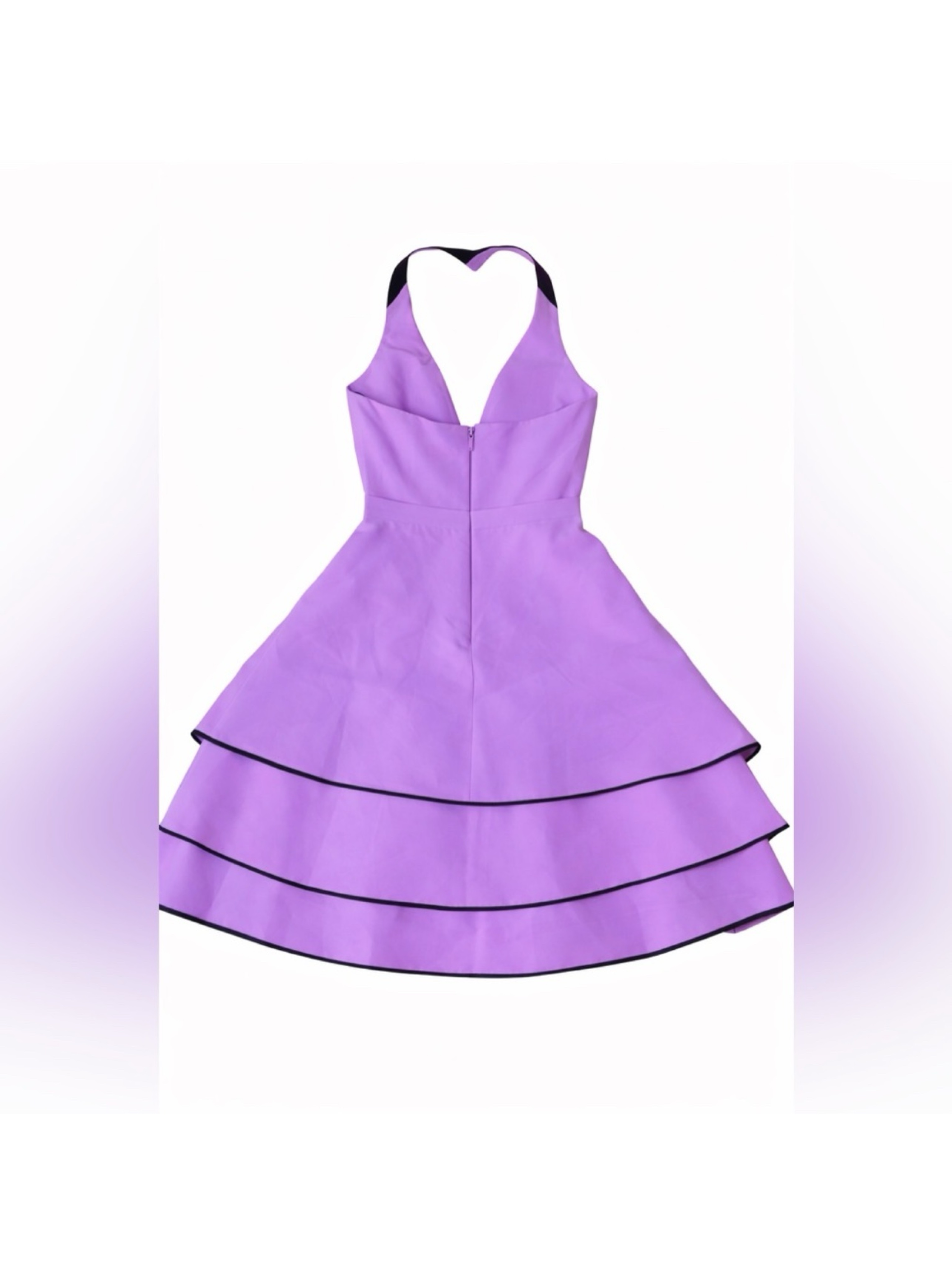 halston heritage cocktail dress on sale Halston Heritage Orchid Tiered Cocktail Dress by Halston Heritage