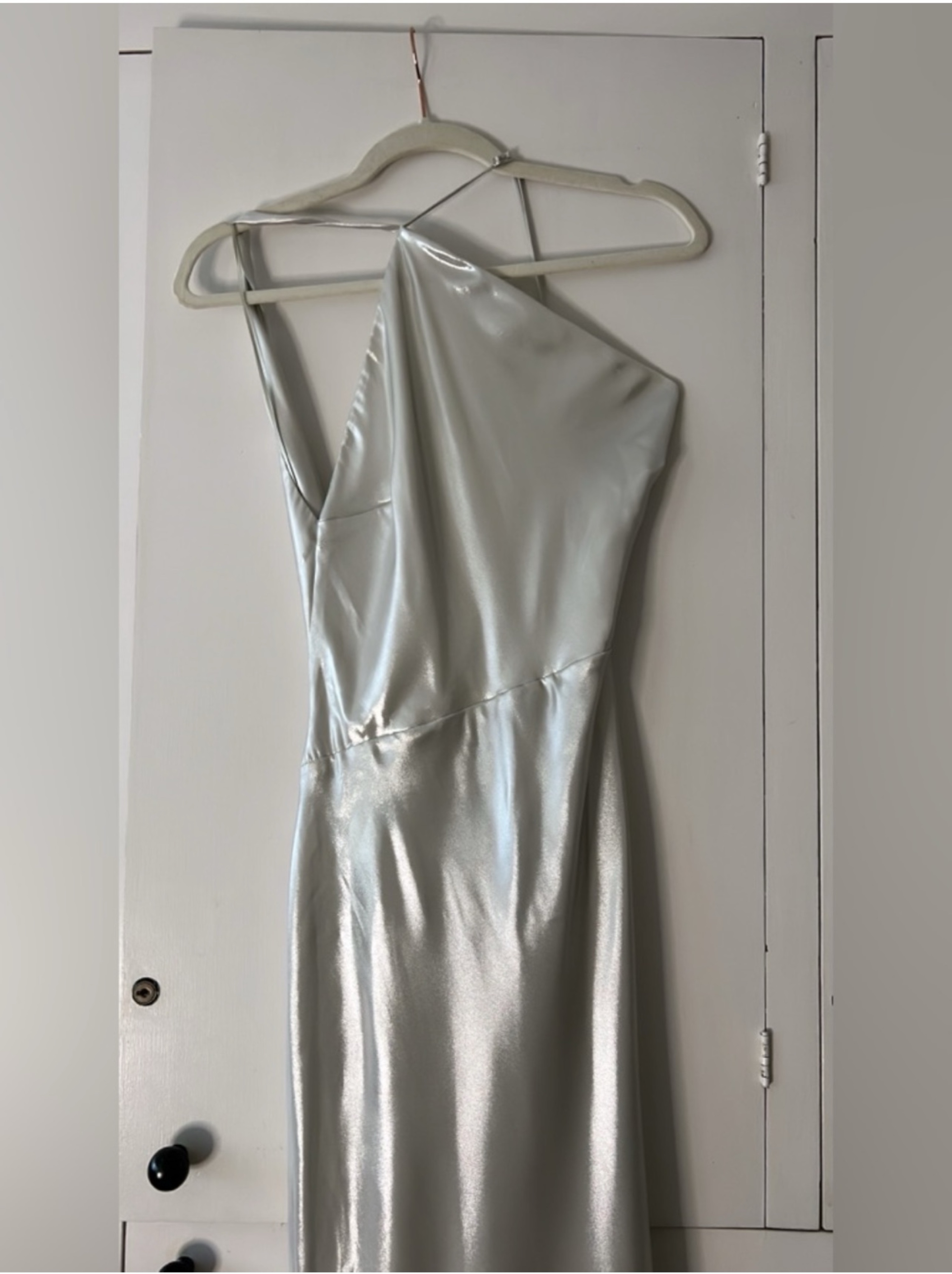 zara silver shimmer dress Zara Silver Sequin Mini Dress - NWT