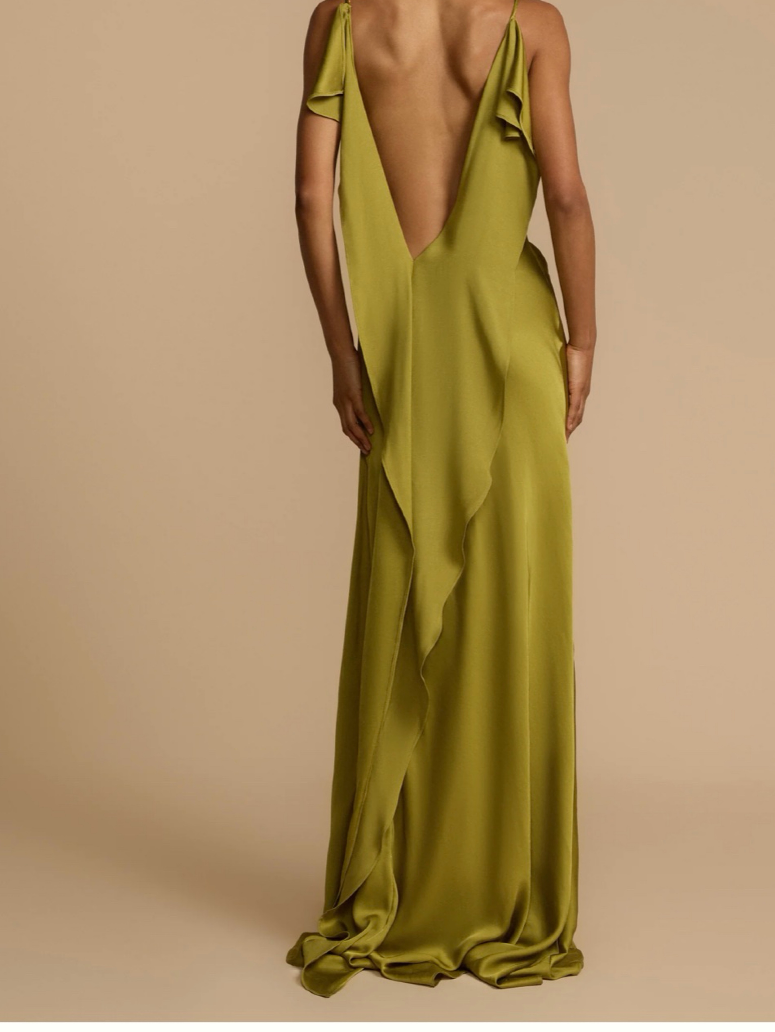 pickle green dress Pickle Green Waistbelt Dress L