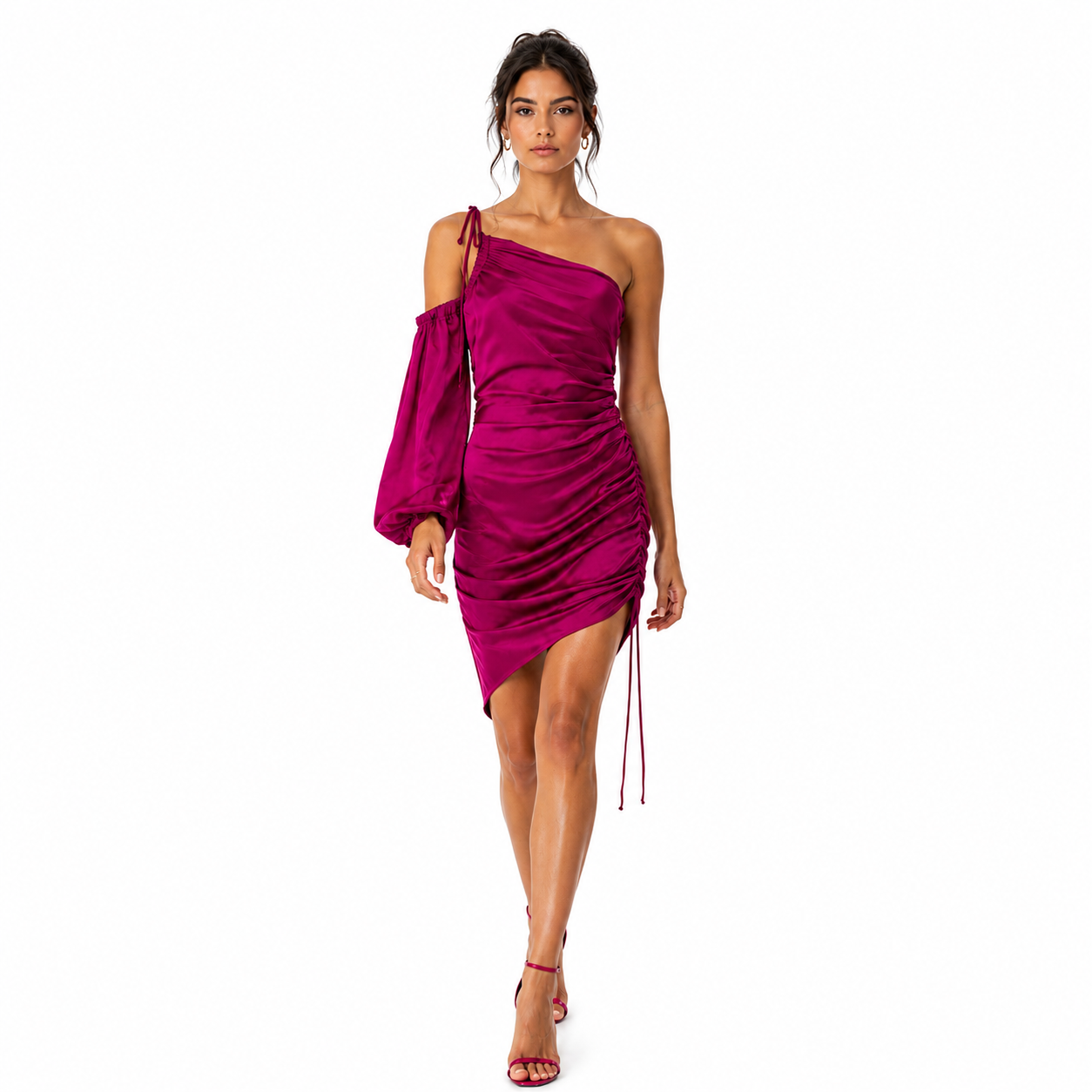 CINQ  SEPT Silk Midi Dress by Cinq A Sept - Pickle