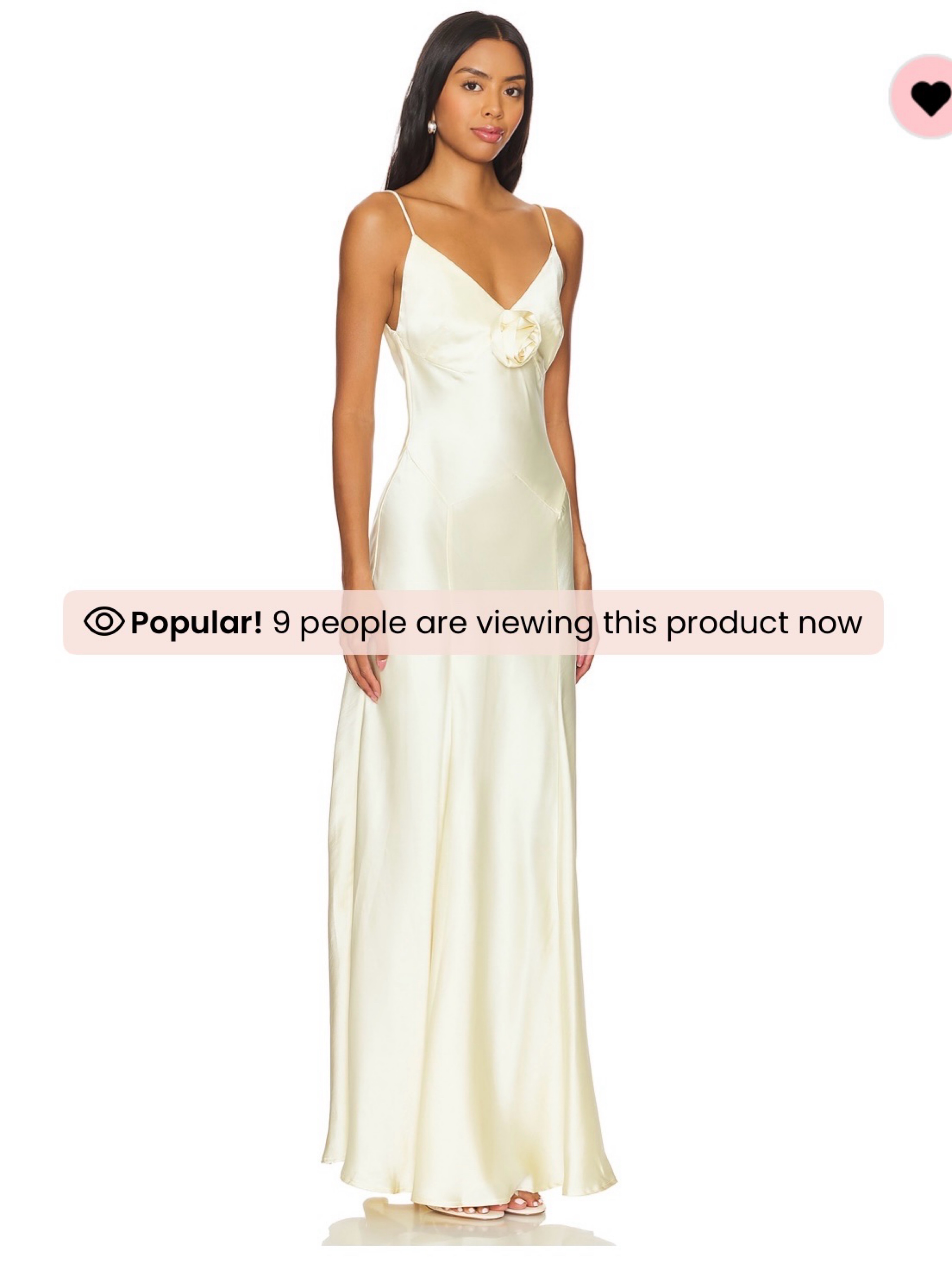 Savannah Rosette gown in butter yellow