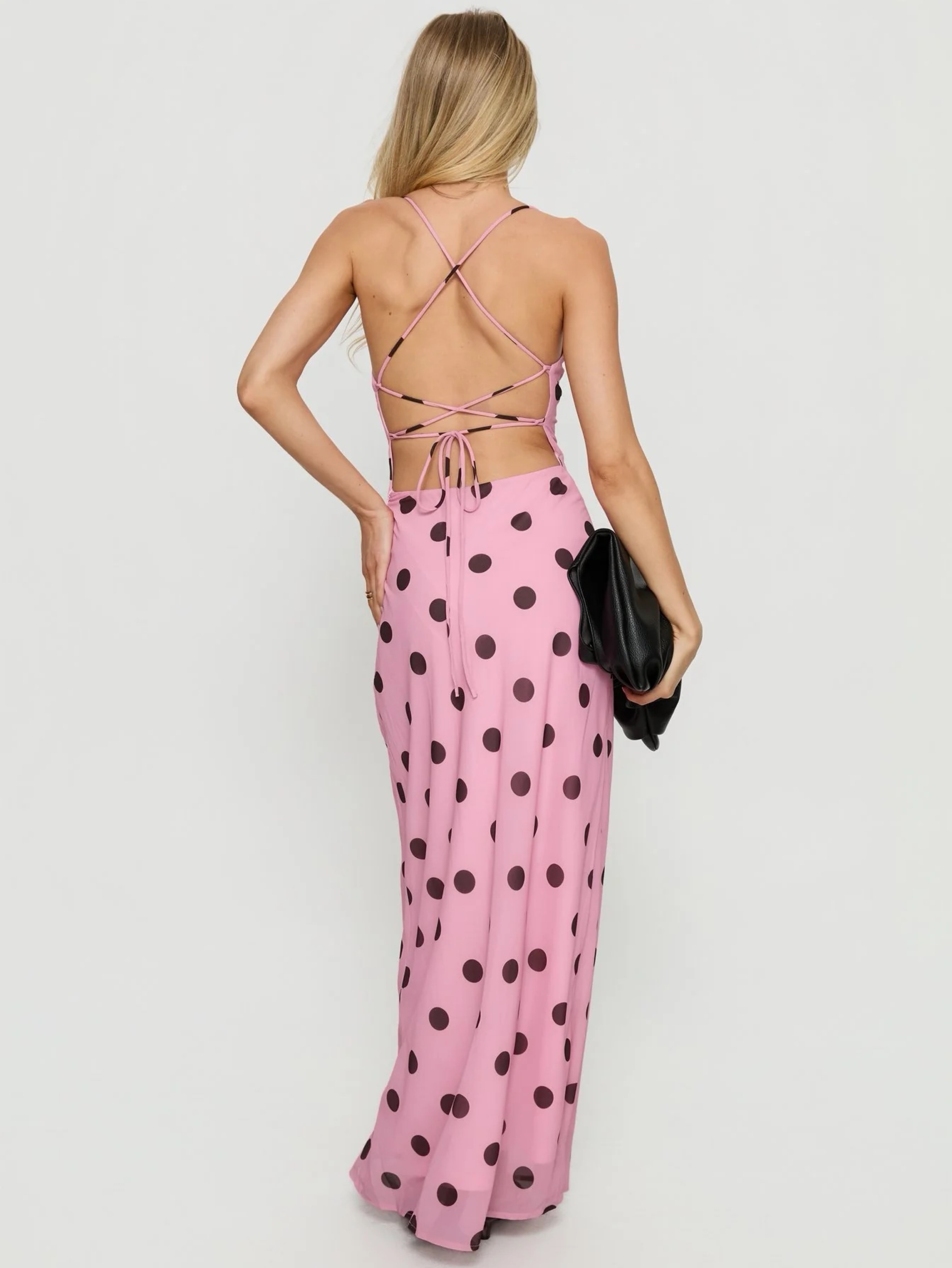 princess polly brown polka dot dress | Dresses | Princess Polly Nwt 100% polyester Celena Maxi Dress Pink /