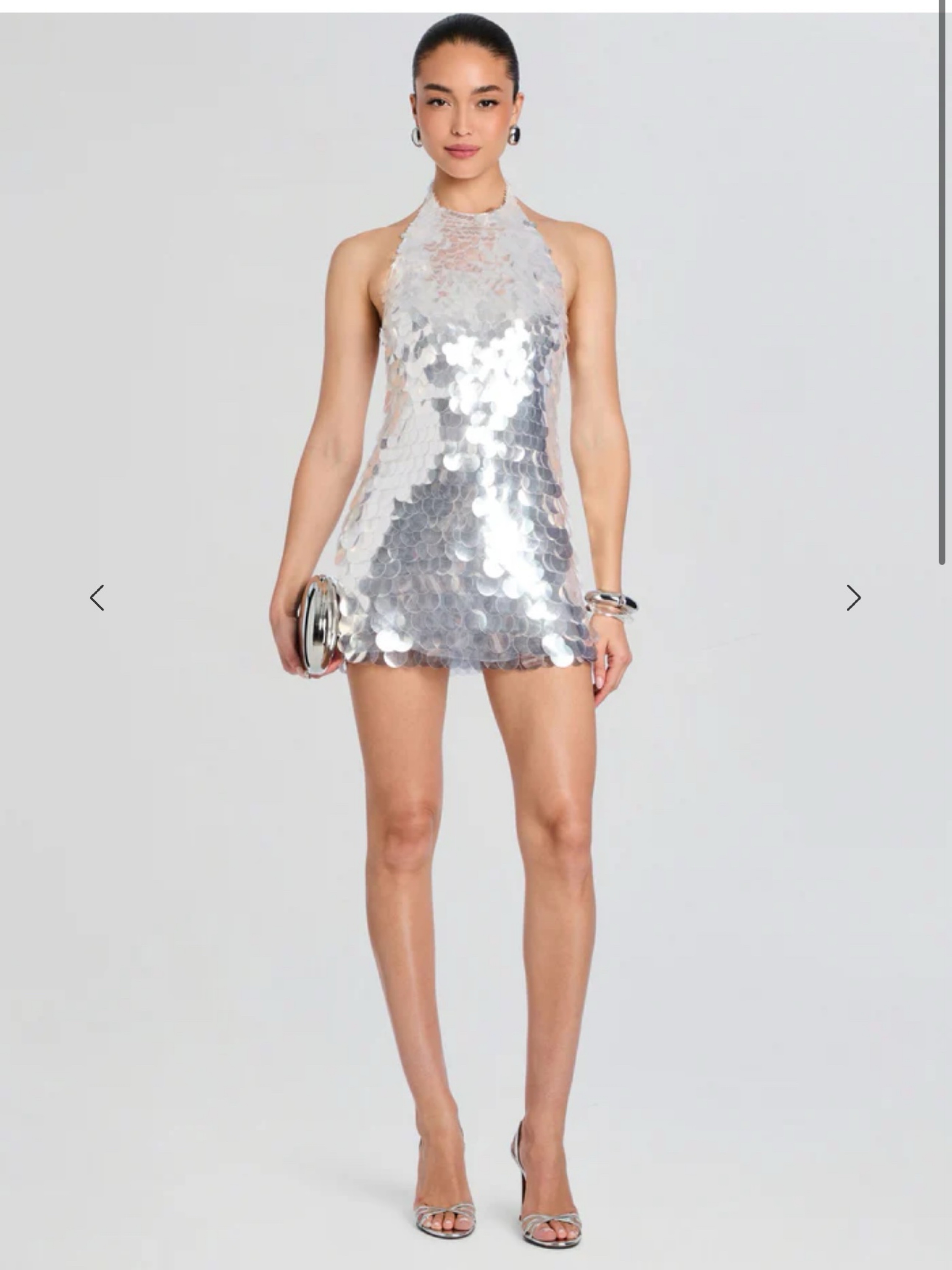 retrofete silver dress Retrofte Women's Alondra Sequin - Ice have for any fashion Retrofete Bondera Silver Sequin Dress
