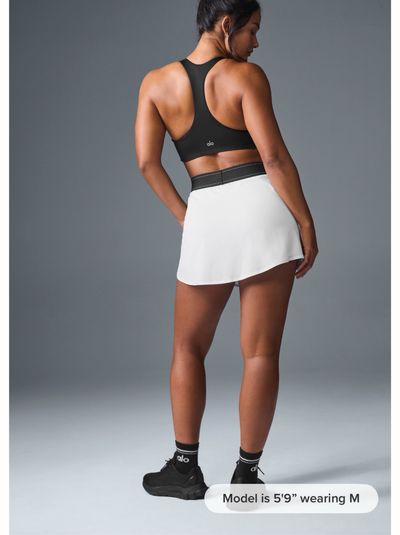 ALO Match Point Tennis Skirt/Skort — White XS by Alo Yoga | Pickle
