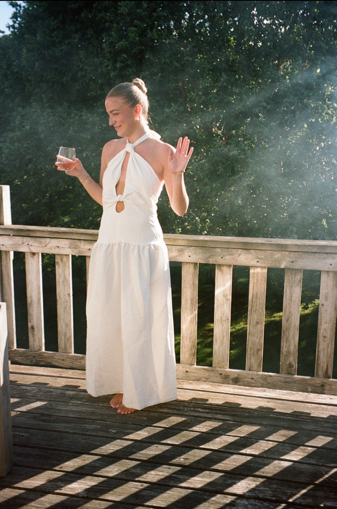 Leona Maxi White Dress by 4th & Reckless - Pickle