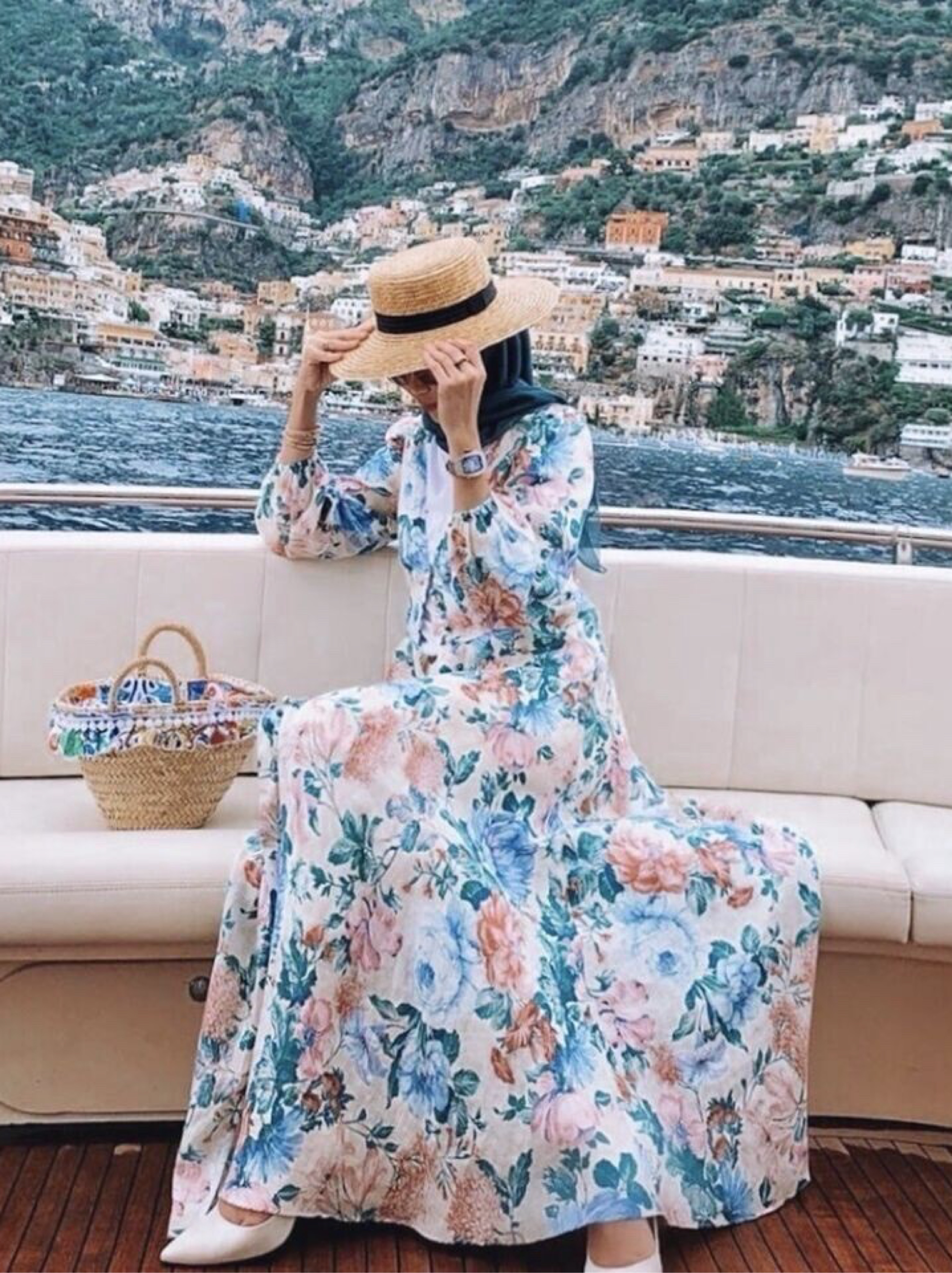 zimmermann verity floral linen dress Zimmermann Verity Plunge Long Dress by Zimmermann