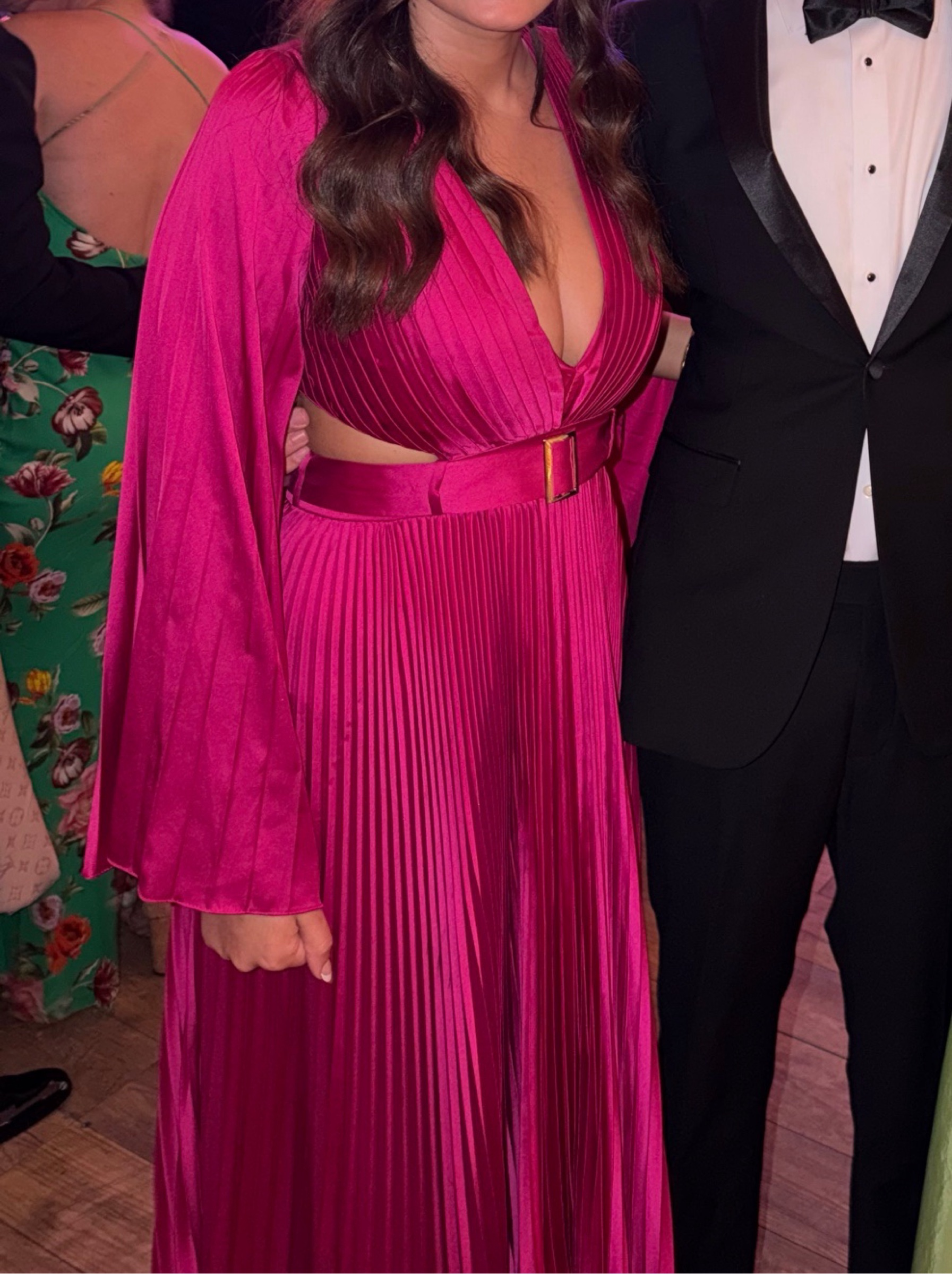 Hot pink dress - black tie by Ieena for Mac Duggal