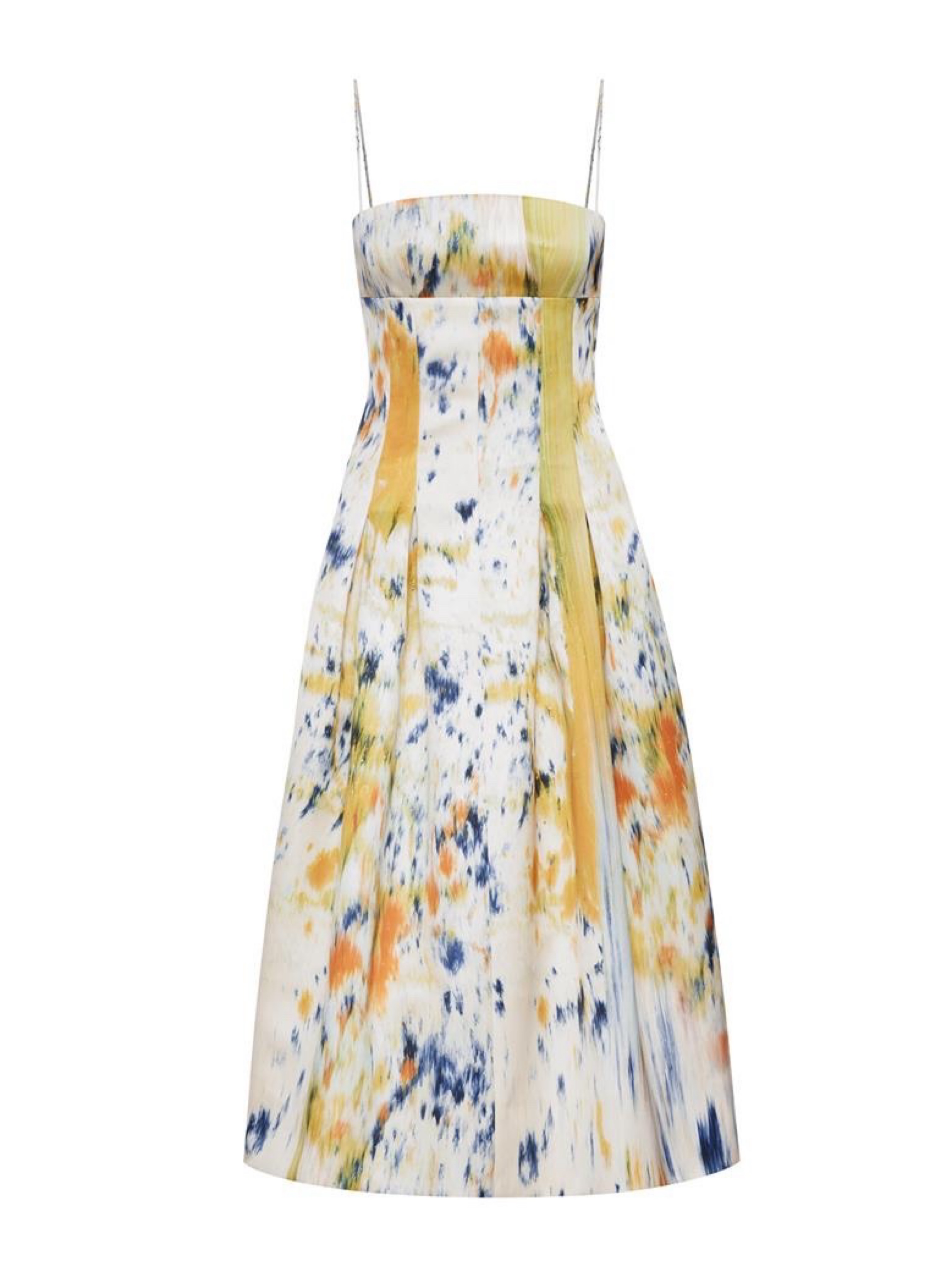 Oscar De La Renta Brush Stroke Dress