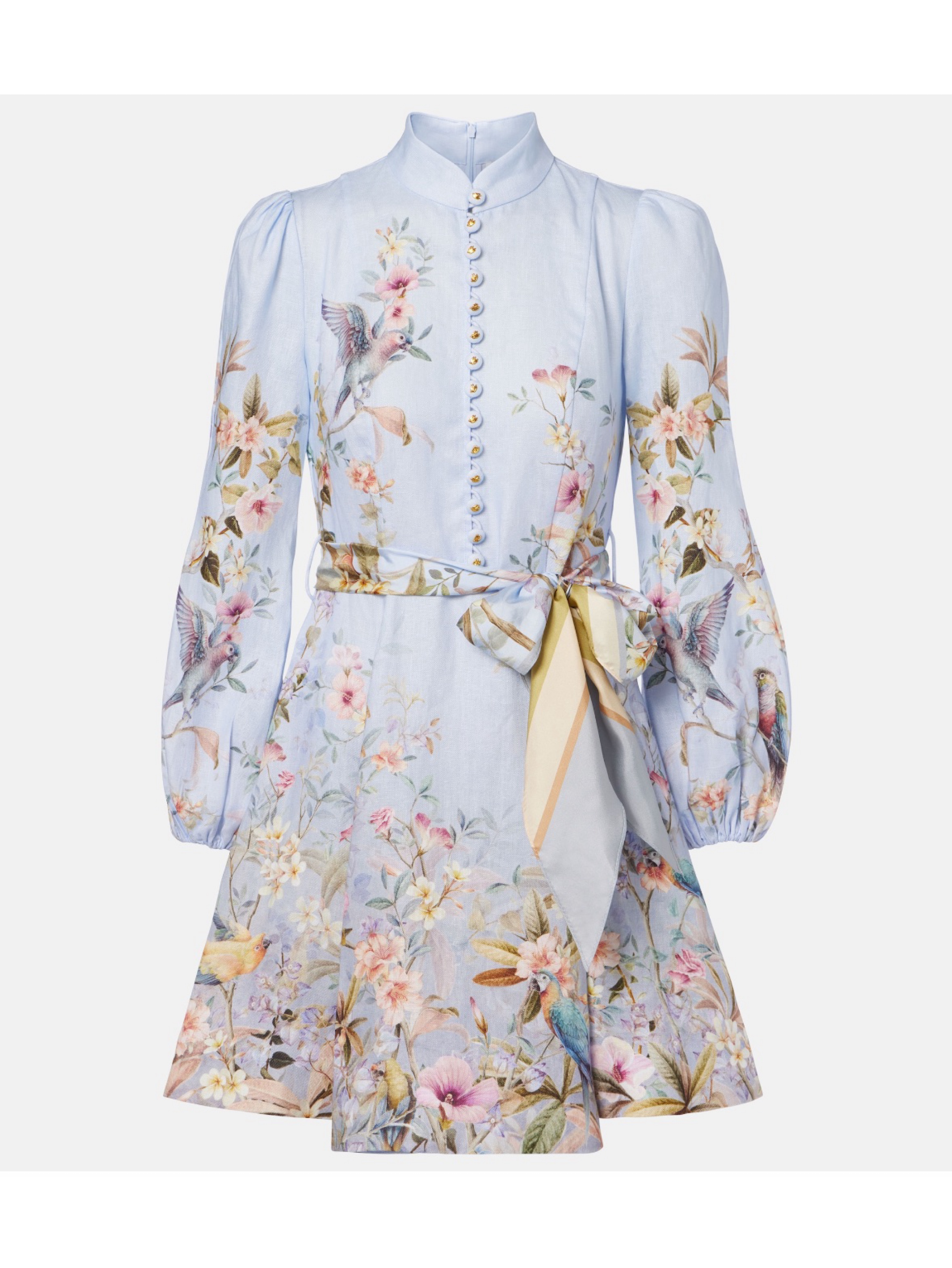Zimmermann Rebellion Linen Mini Dress
