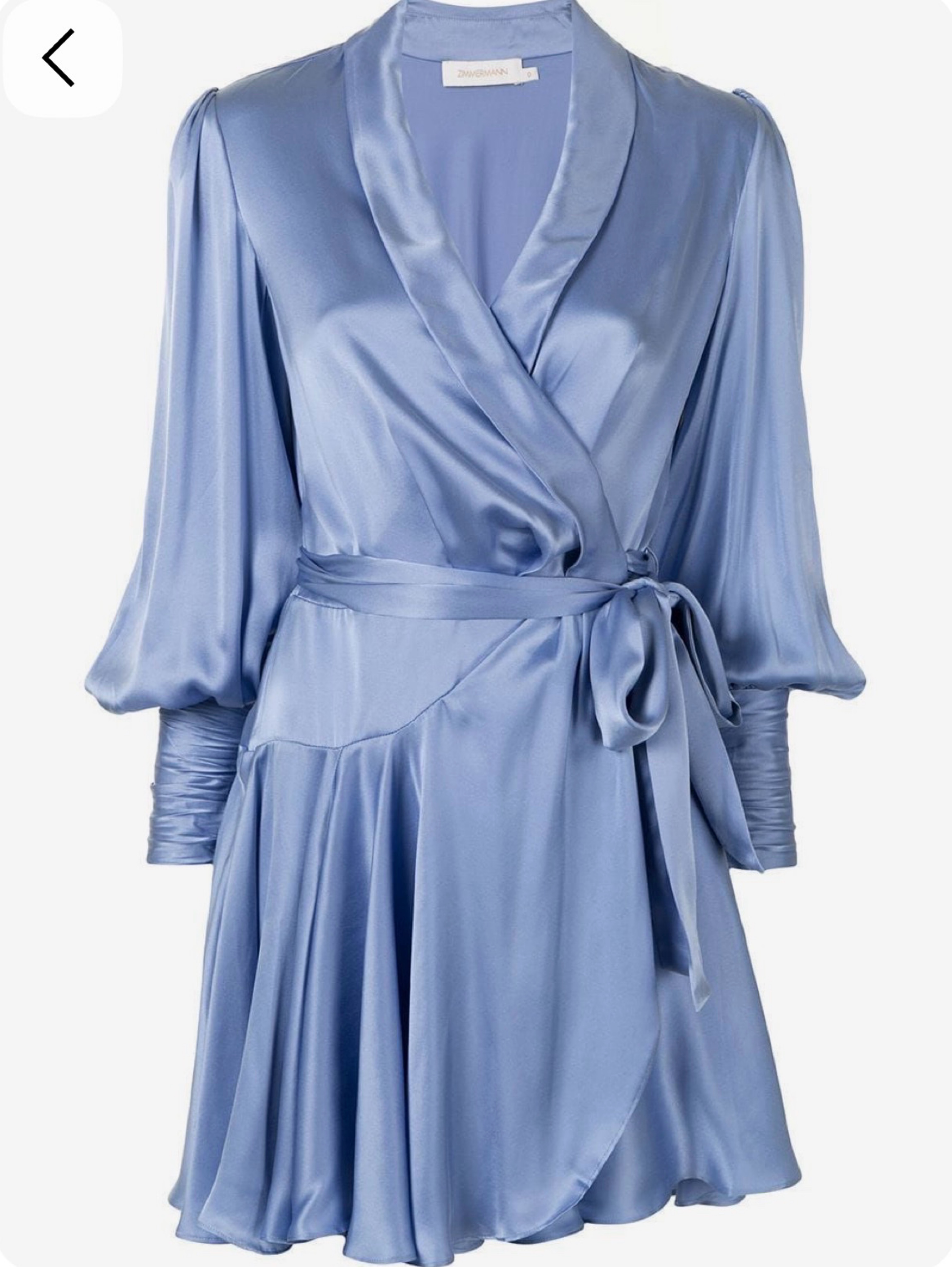 Zimmermann silk wrap mini dress
