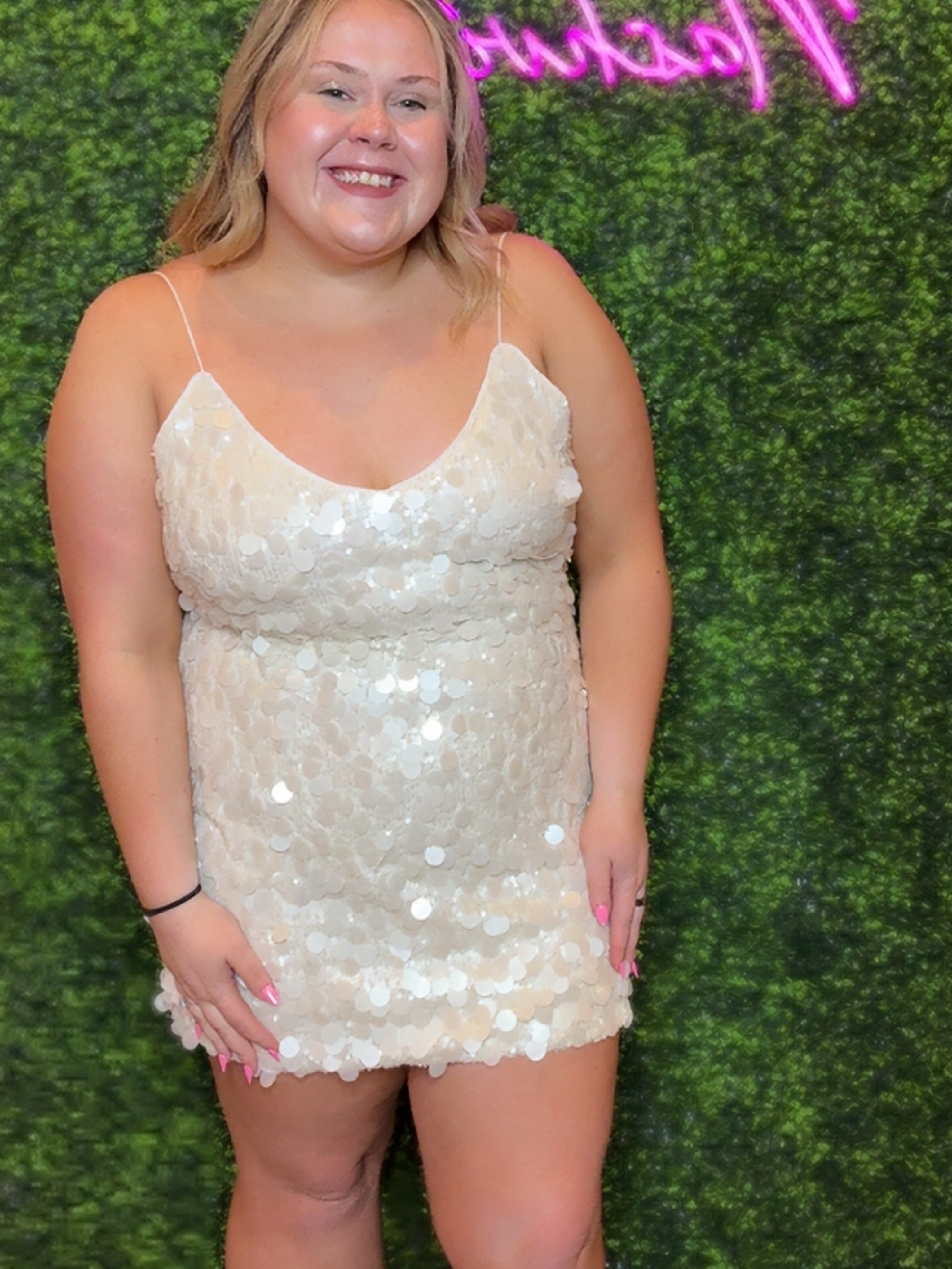 plus size white sequin dress CHOSMO Wedding Guest Elegant Dress Dresses For Women Slim High Waist Strapless Backless Short Dresses Prom Dress For Women Party dimensional effect across the entire dress Elegant cowl neckline drapes beautifully to create a flattering silhouette Sleek shift dress design with a mini length for a contemporary occasion look Delicate spaghetti straps offer minimal coverage with maximum impact Woven crepe fabric provides structure whilst maintaining a comfortable fit This show Plus Size Evening Party Dresses