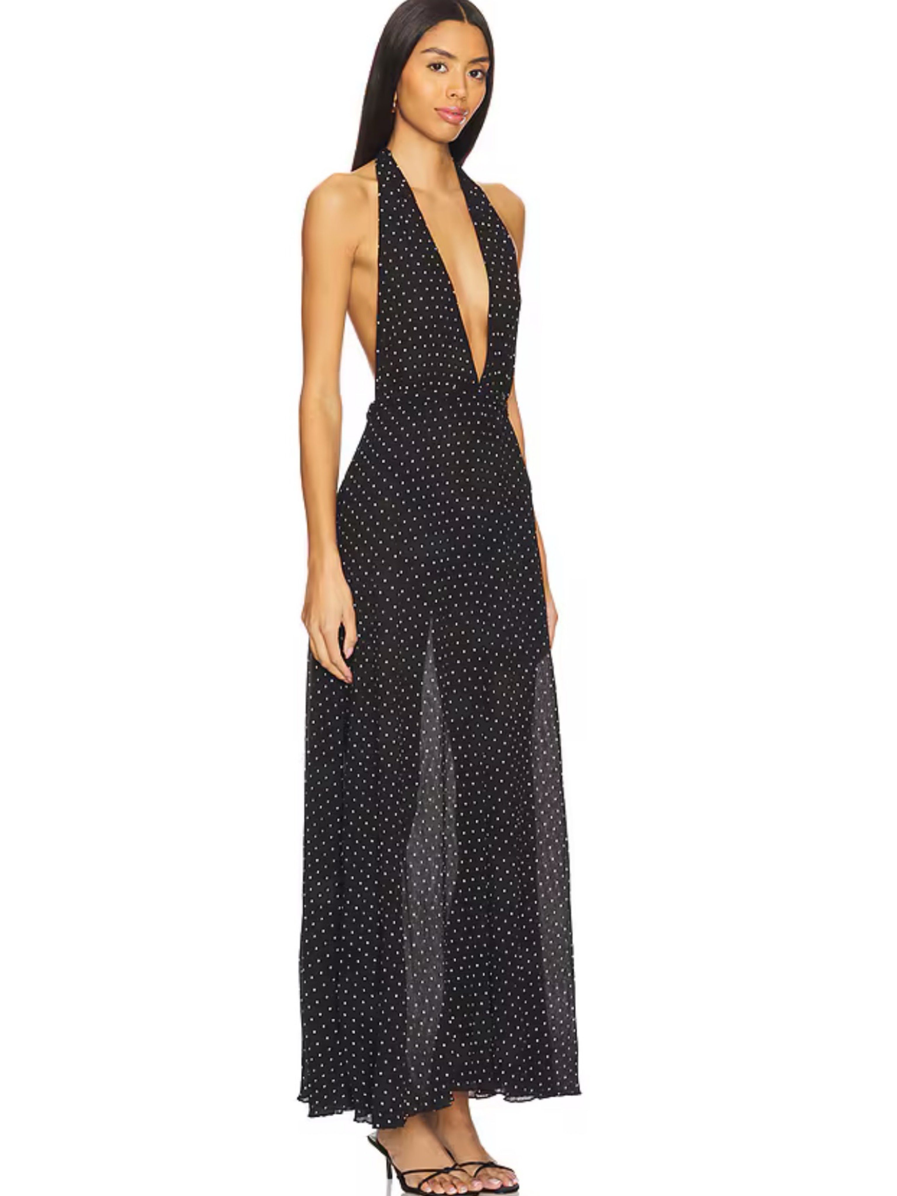 lioness polka dot halter dress DISTRICT MAXI