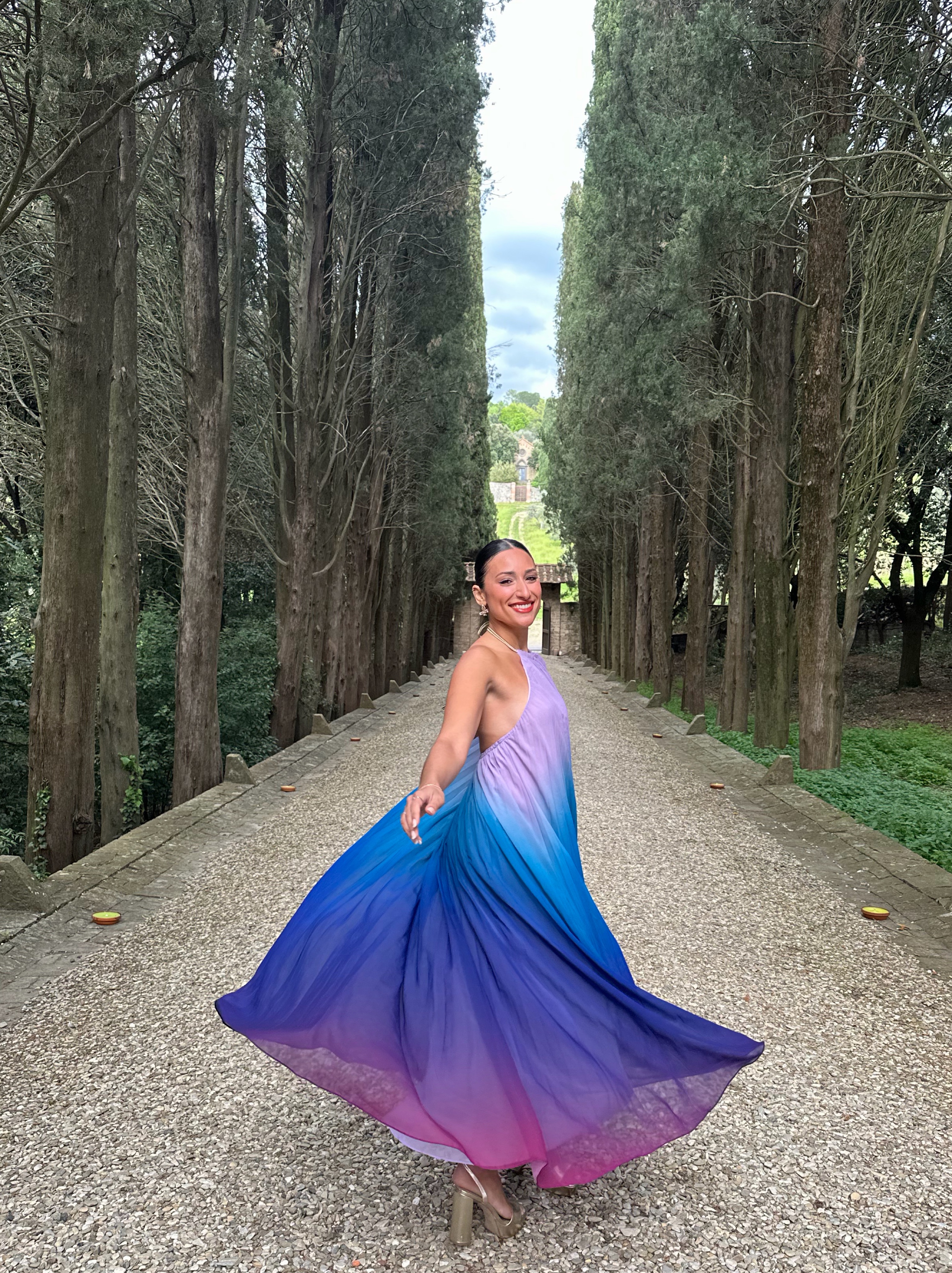 pink and blue ombre maxi dress Blue & Pink Ombré Maxi Dress - Wedding Guest Dress by Revolve