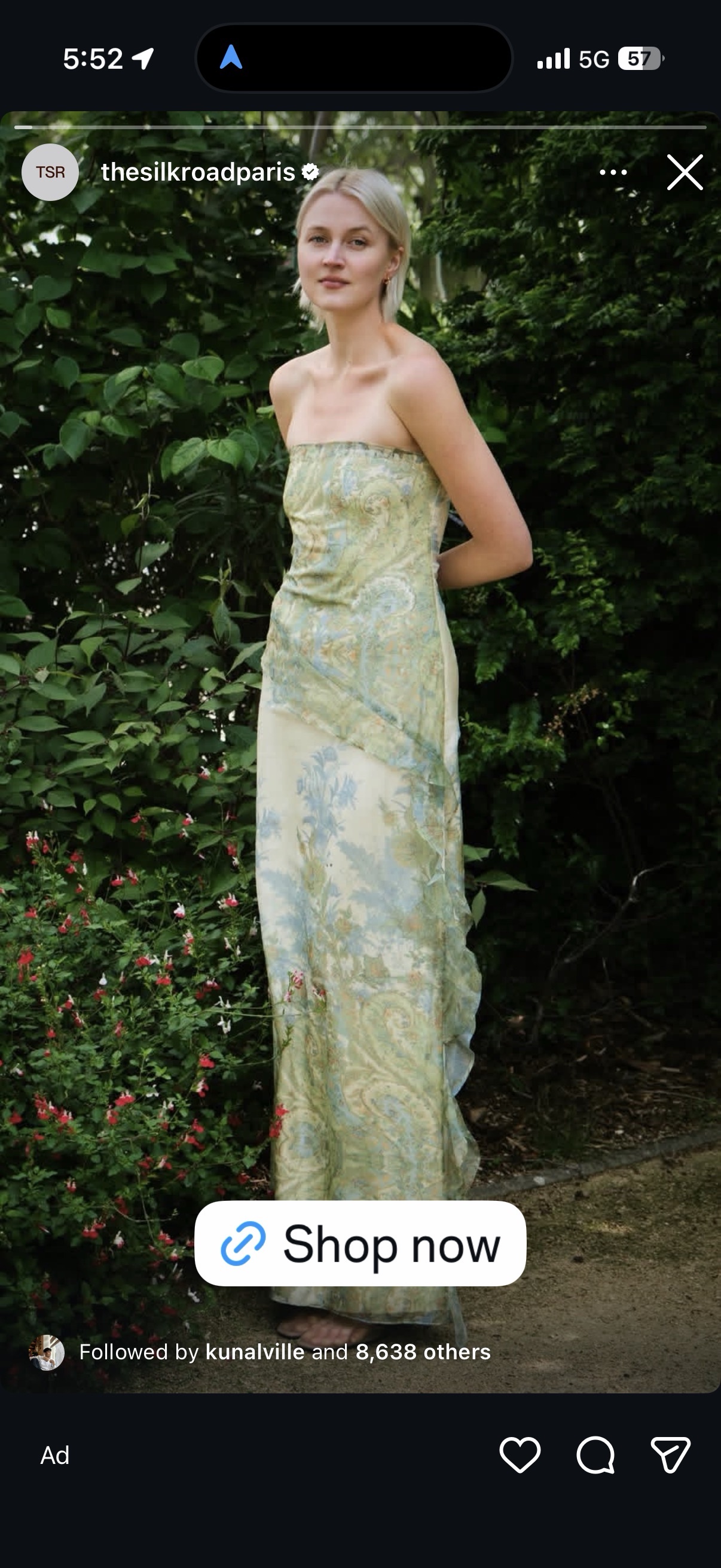 the silk road dress The Silk Road Seren Botanical Strapless Maxi Dress