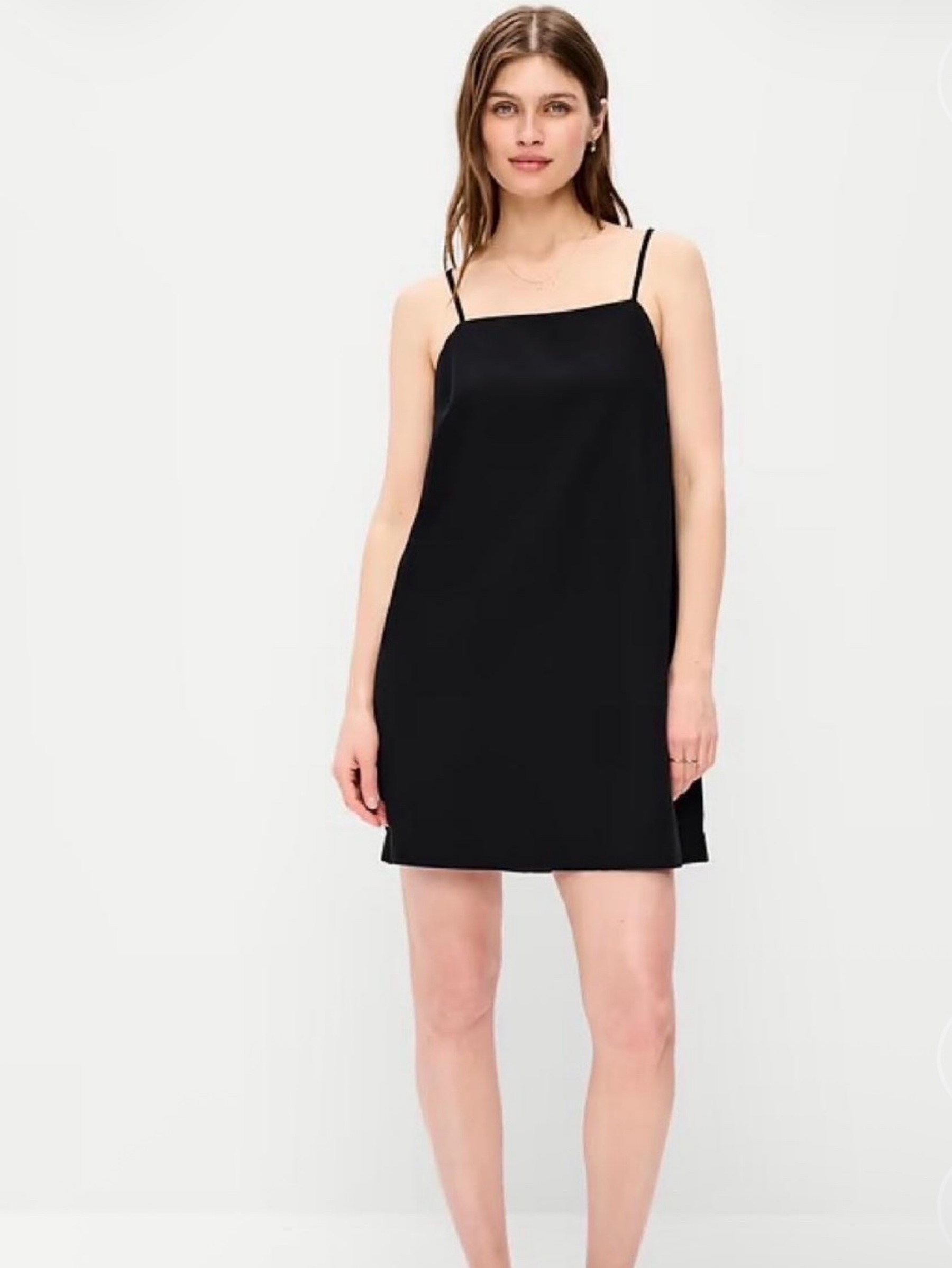 black strappy mini dress by Old Navy Prettylittlething Size:10 Collection: L'AZURE Light Blue Satin Bustier Embody glitz in this