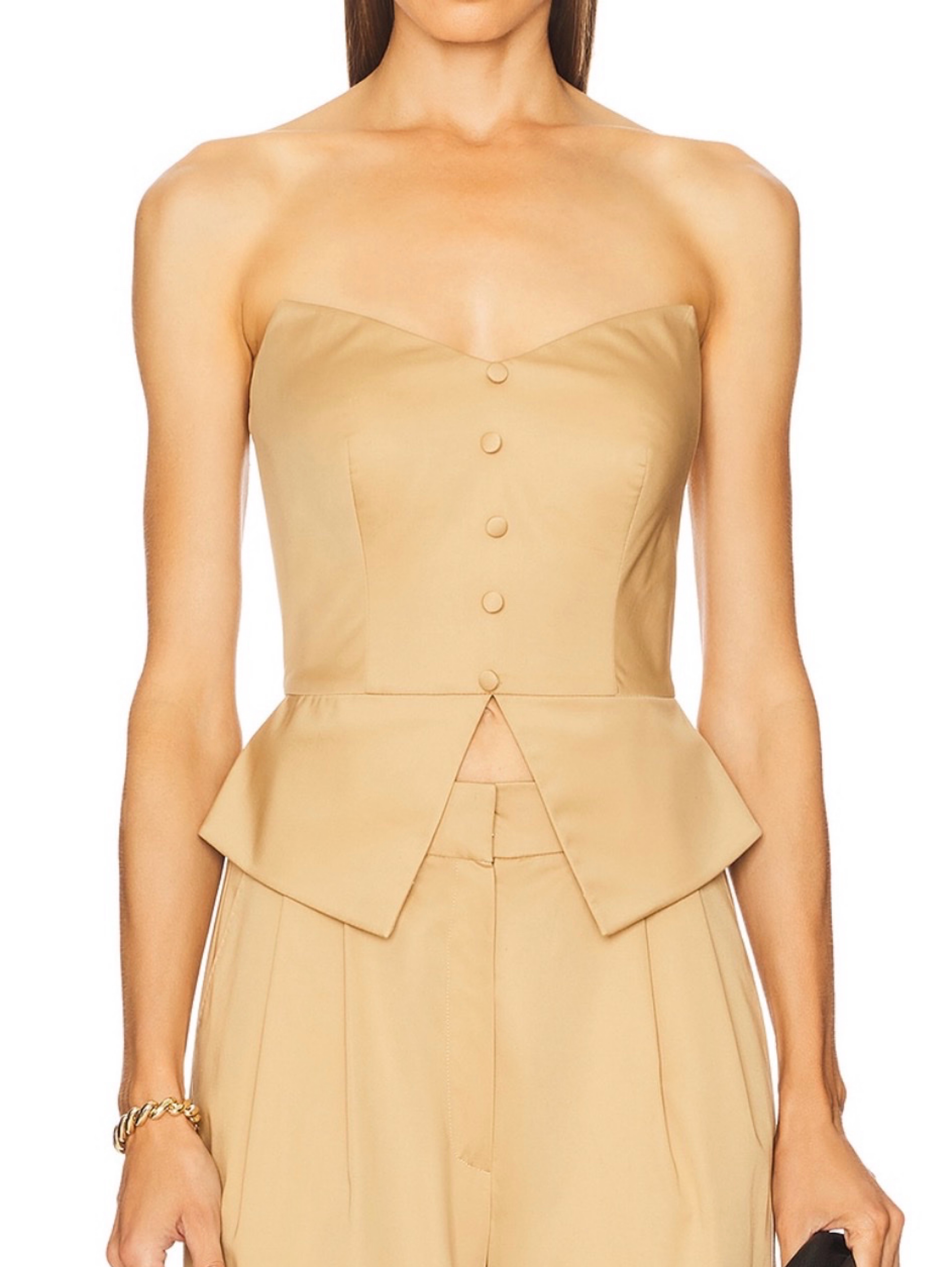 RTW Zuleyha Kuru Beige Corset Top