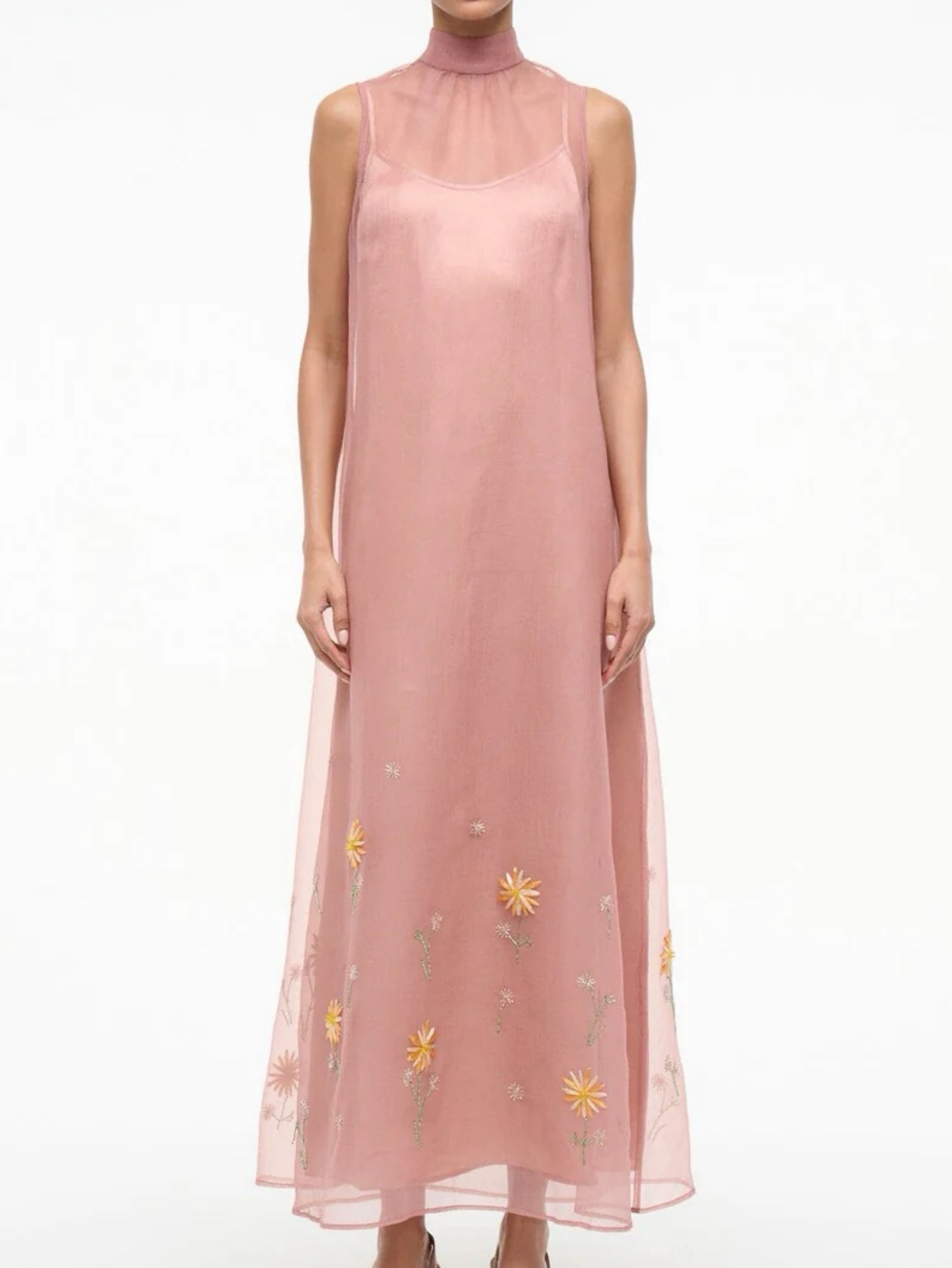 STAUD Albee Dahlia Daydream Floral Dress
