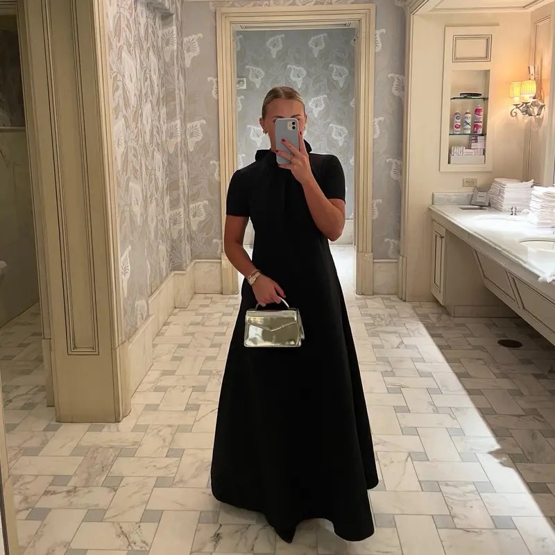 Staud Ilana Maxi dress Evening size S black