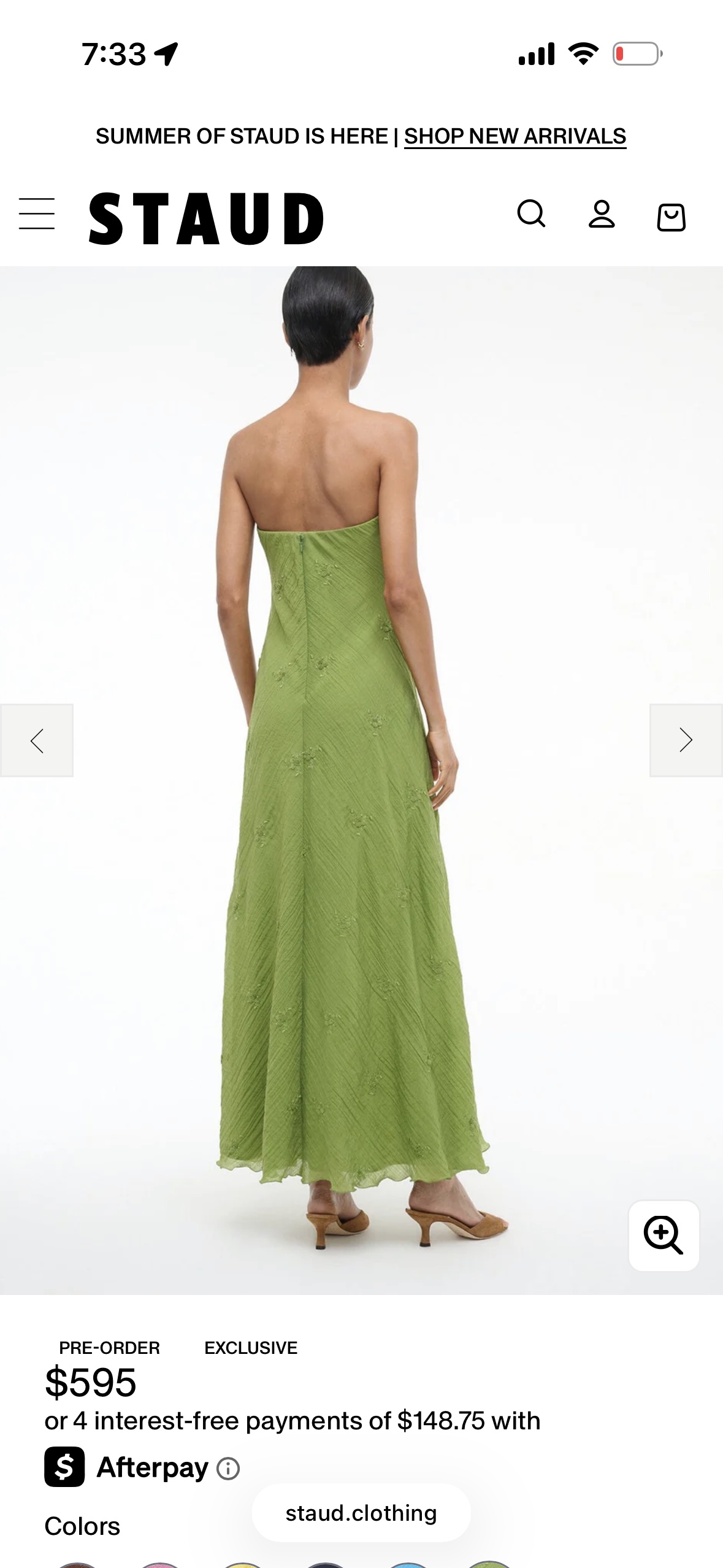 staud green turtle dress Help me find this dress for my wedding : r/findfashion