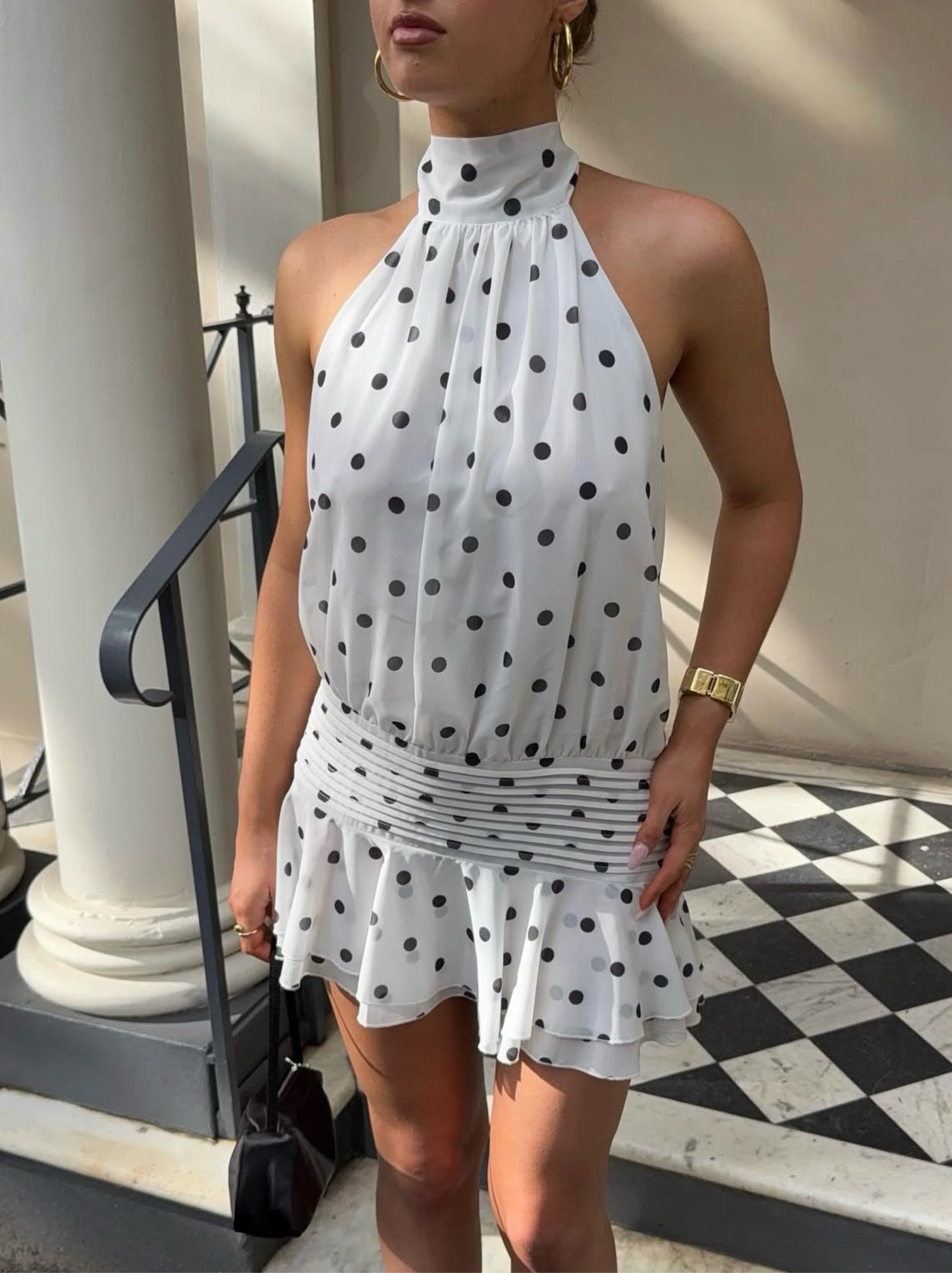peppermayo polka dot dress Melany Maxi line skirt Rush Dress | Melany Maxi