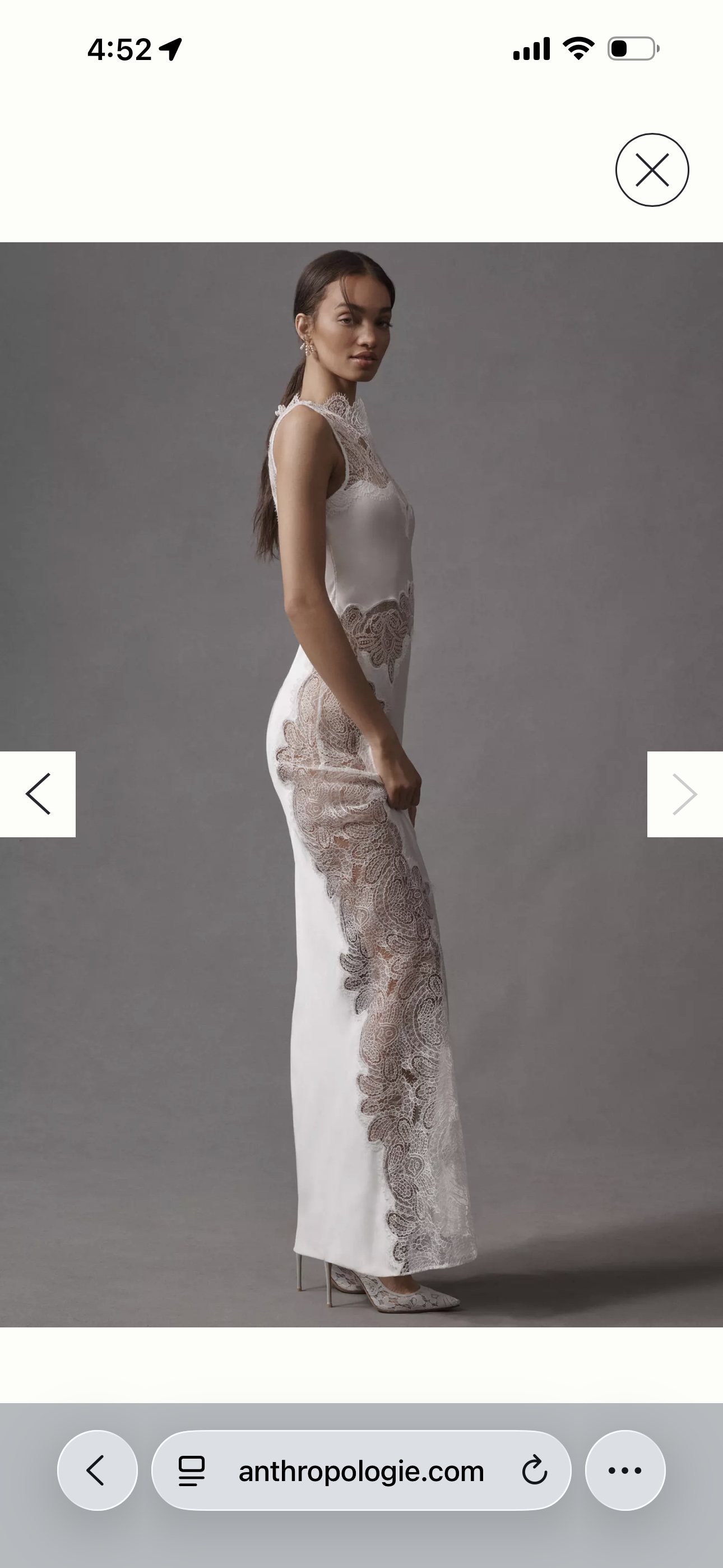 Shona Joy High-Neck Stratus Lace Slim Maxi Dress by Shona Joy - Pickle