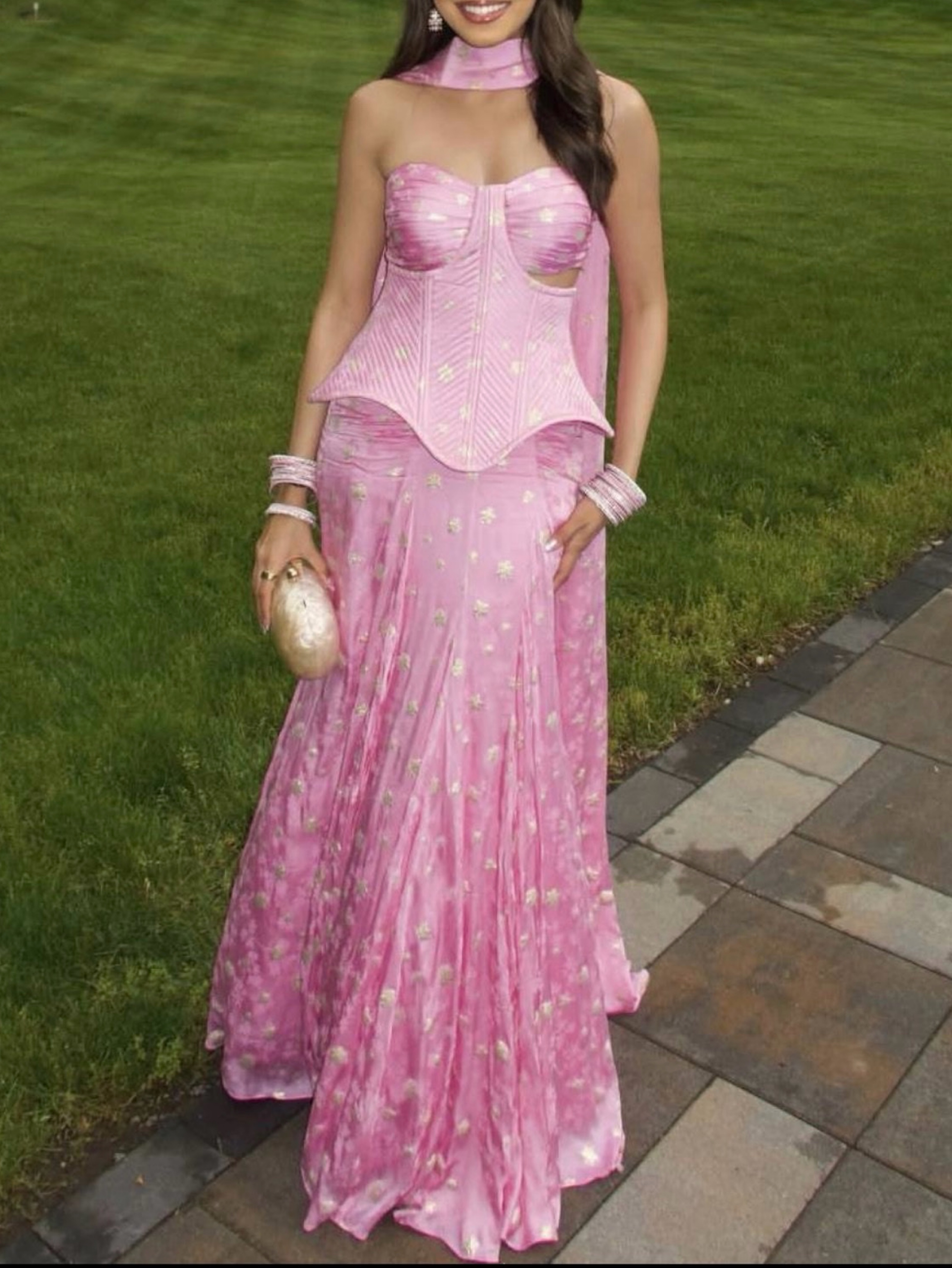 Karishma and Ashita corset set