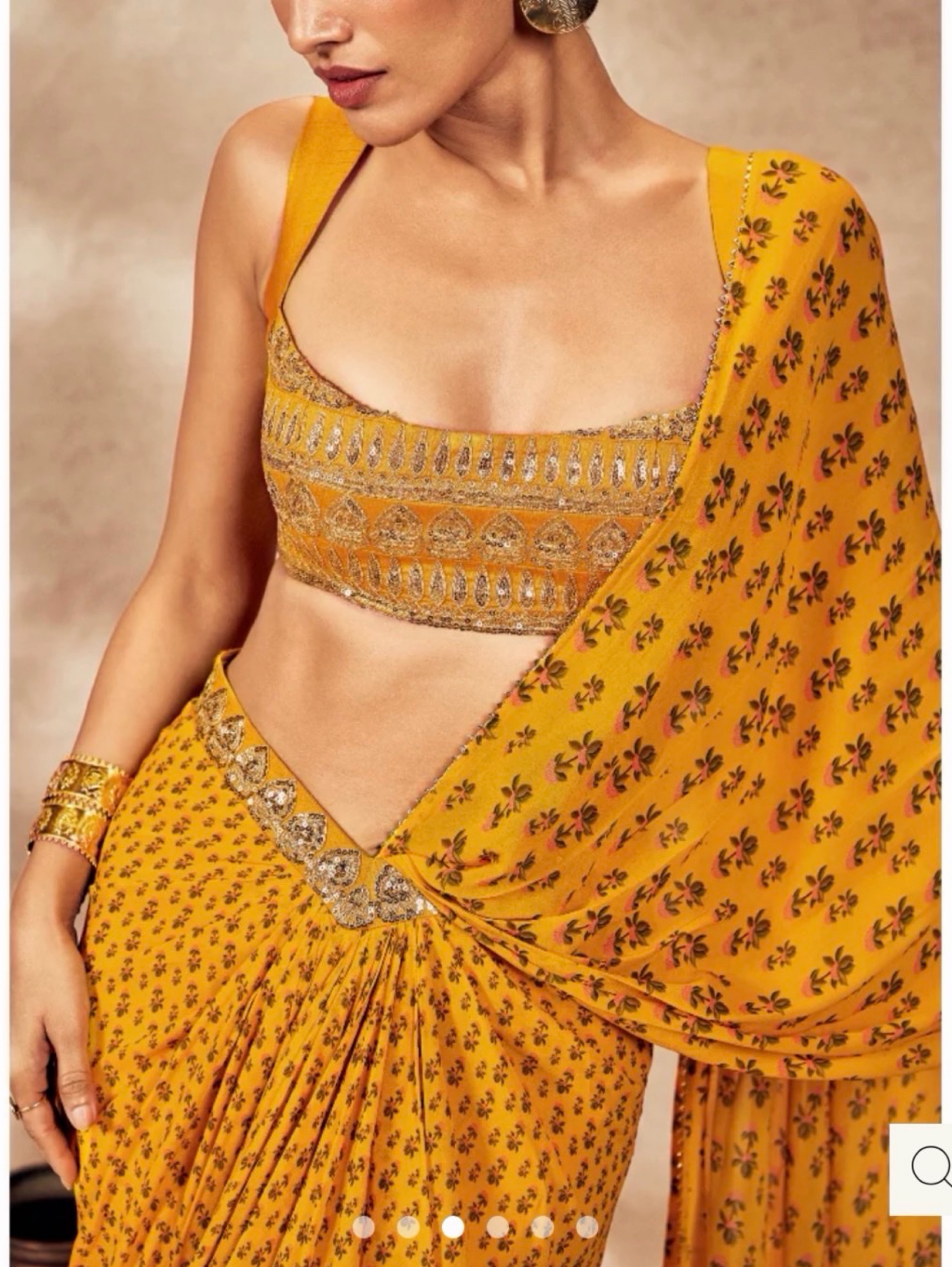 Masaba pre draped saree set