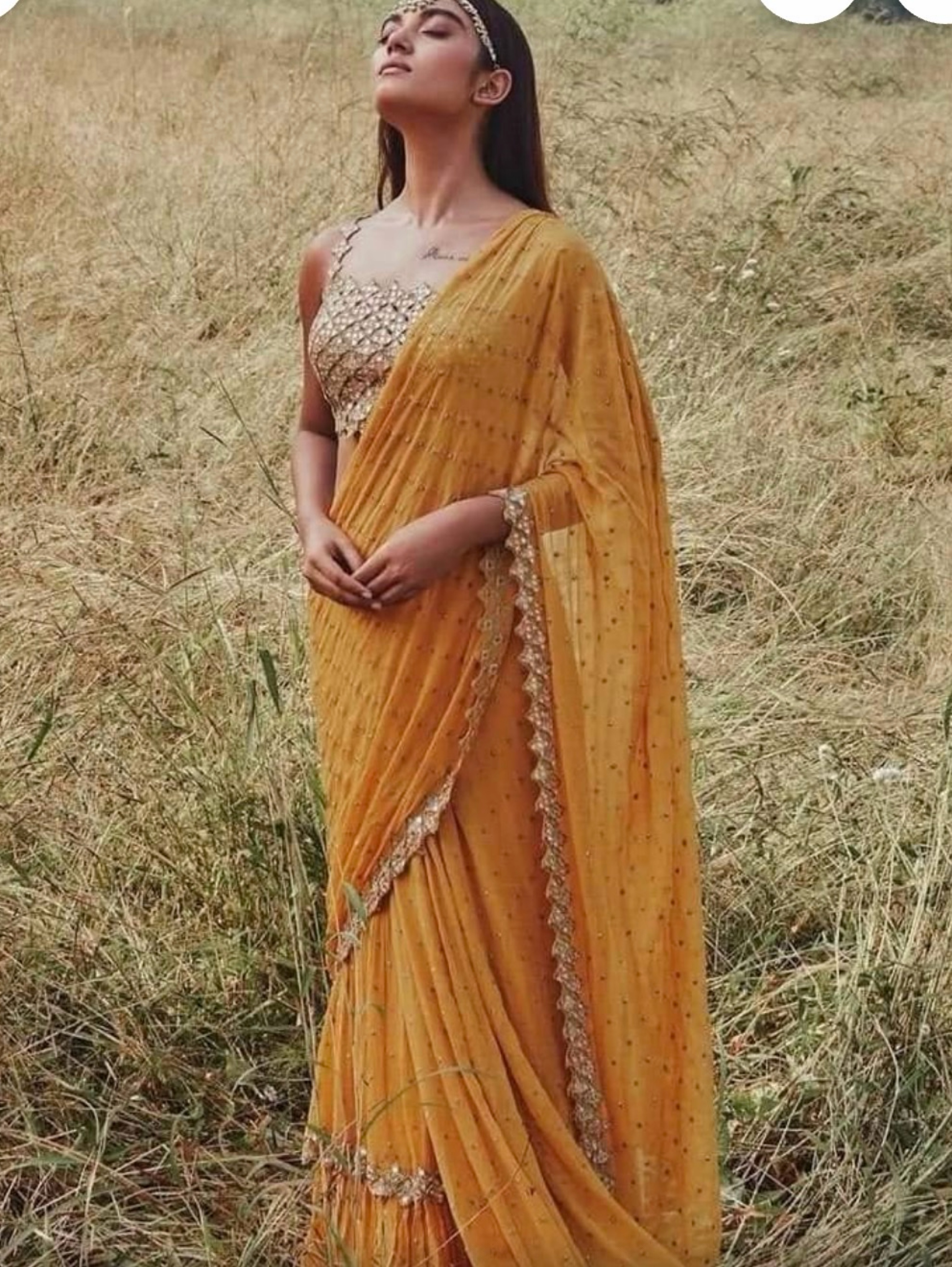 Arpita Mehta pre draped saree