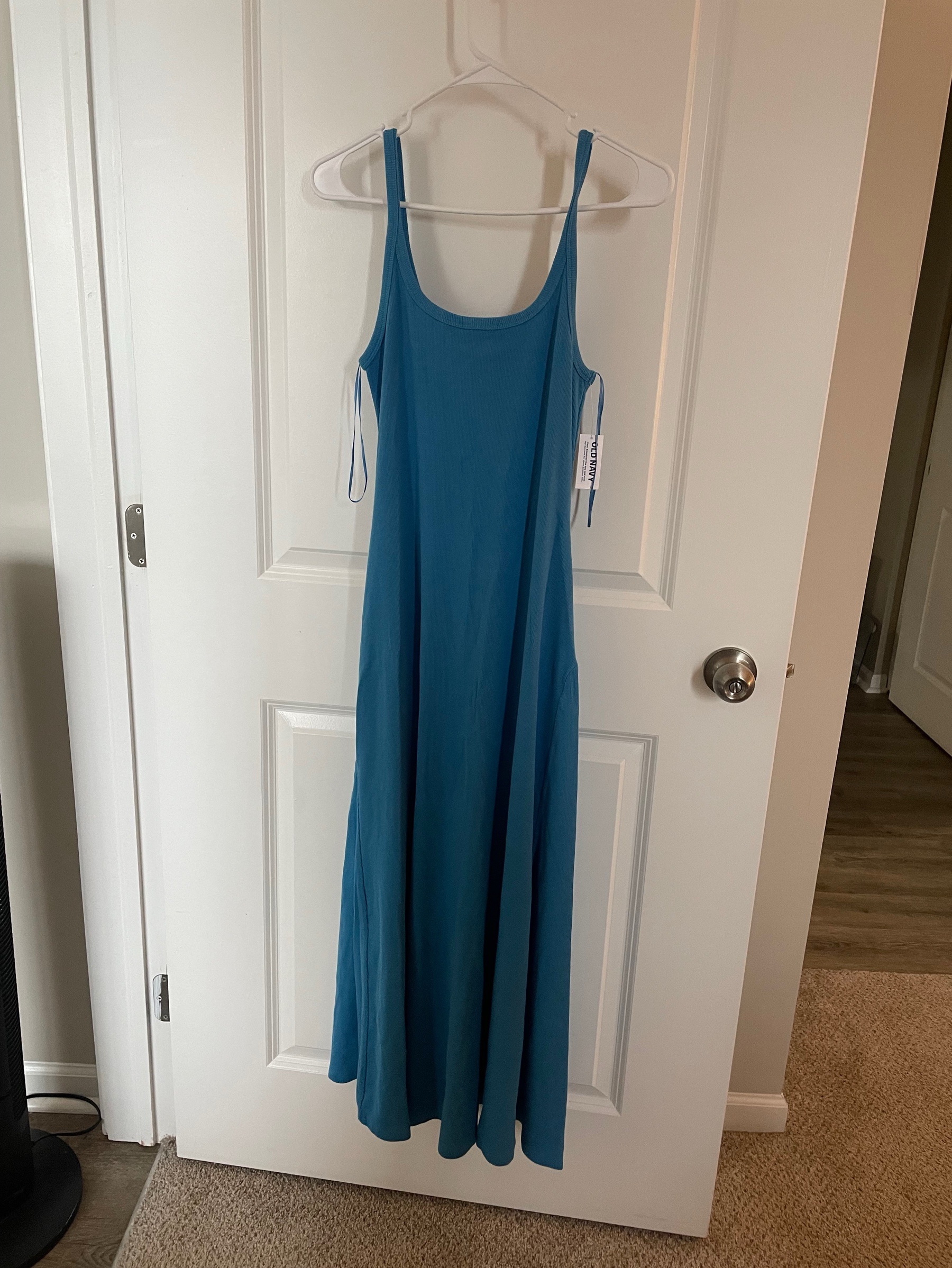 old navy knit dress Teal Ribbed Tank by Old Navy Rib knit maxi dress