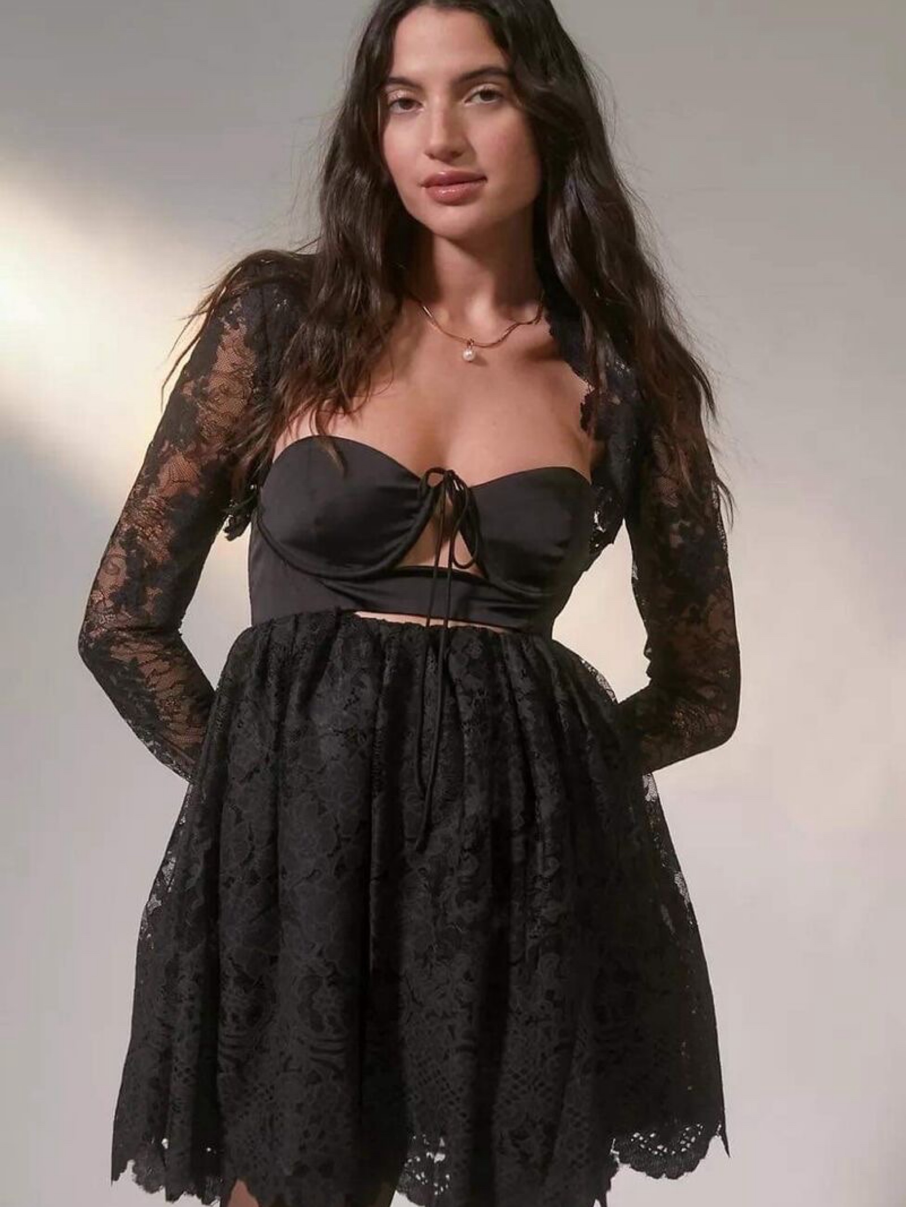 For Love & Lemons Regina Mini Dress and Bolero by For Love