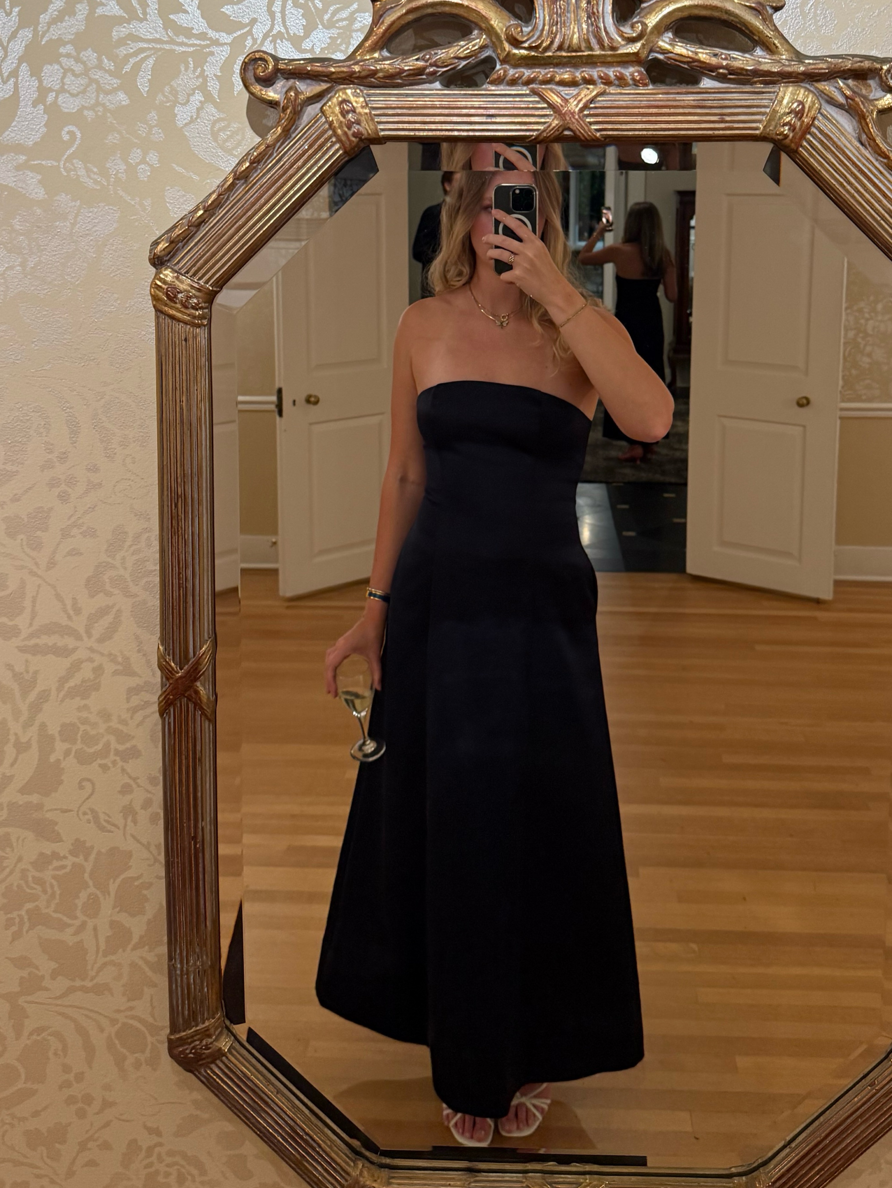 mare mare piper strapless fit & flare maxi dress Mare Mare Piper Strapless Fit & Flare Maxi Dress