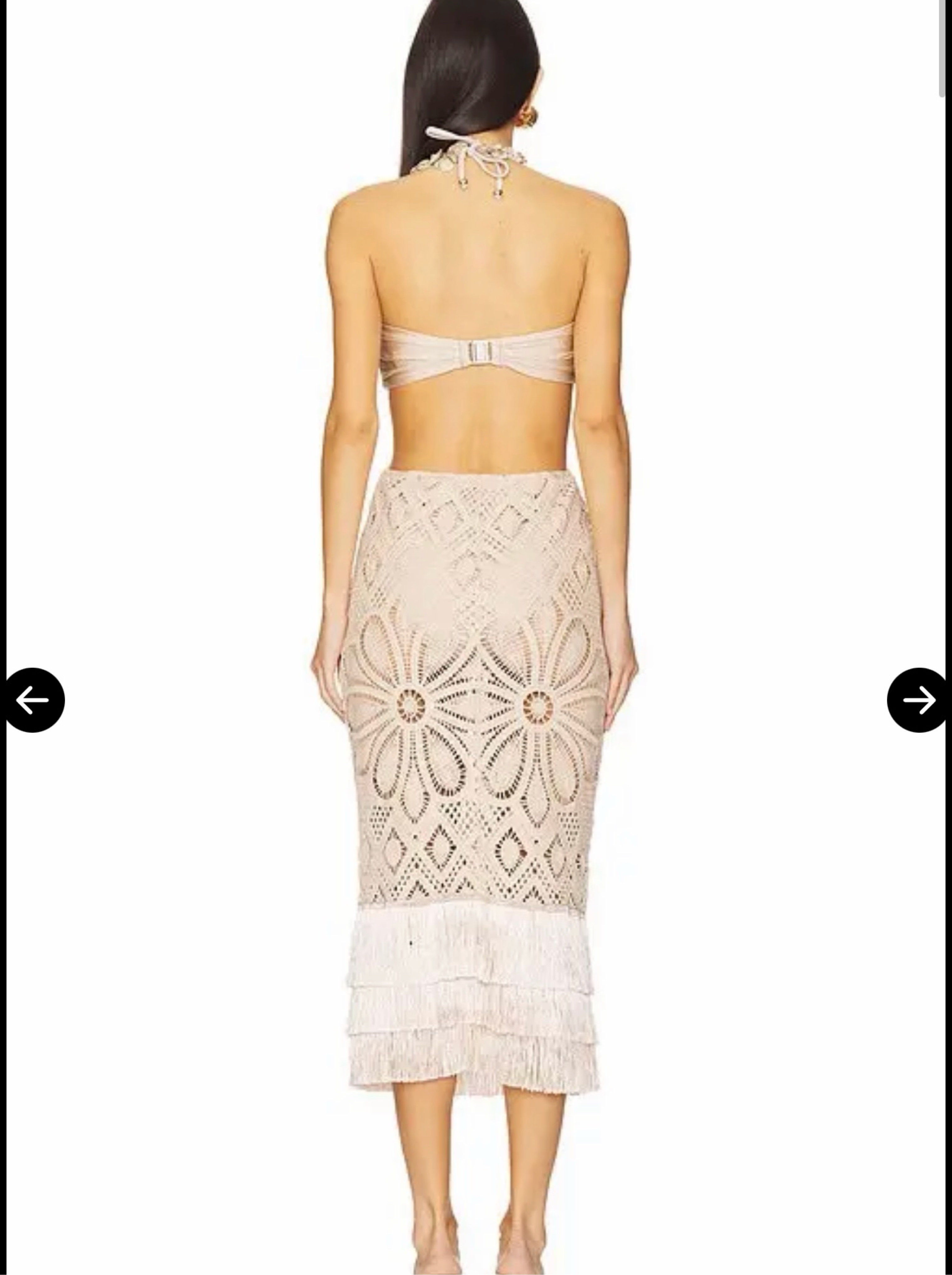 patbo crochet midi dress flower by PatBo upcycled balancing femininity and modernity.VEC33364 Crochet maxi dress Mustard Cotton Hand Block US Child Size:Child-8