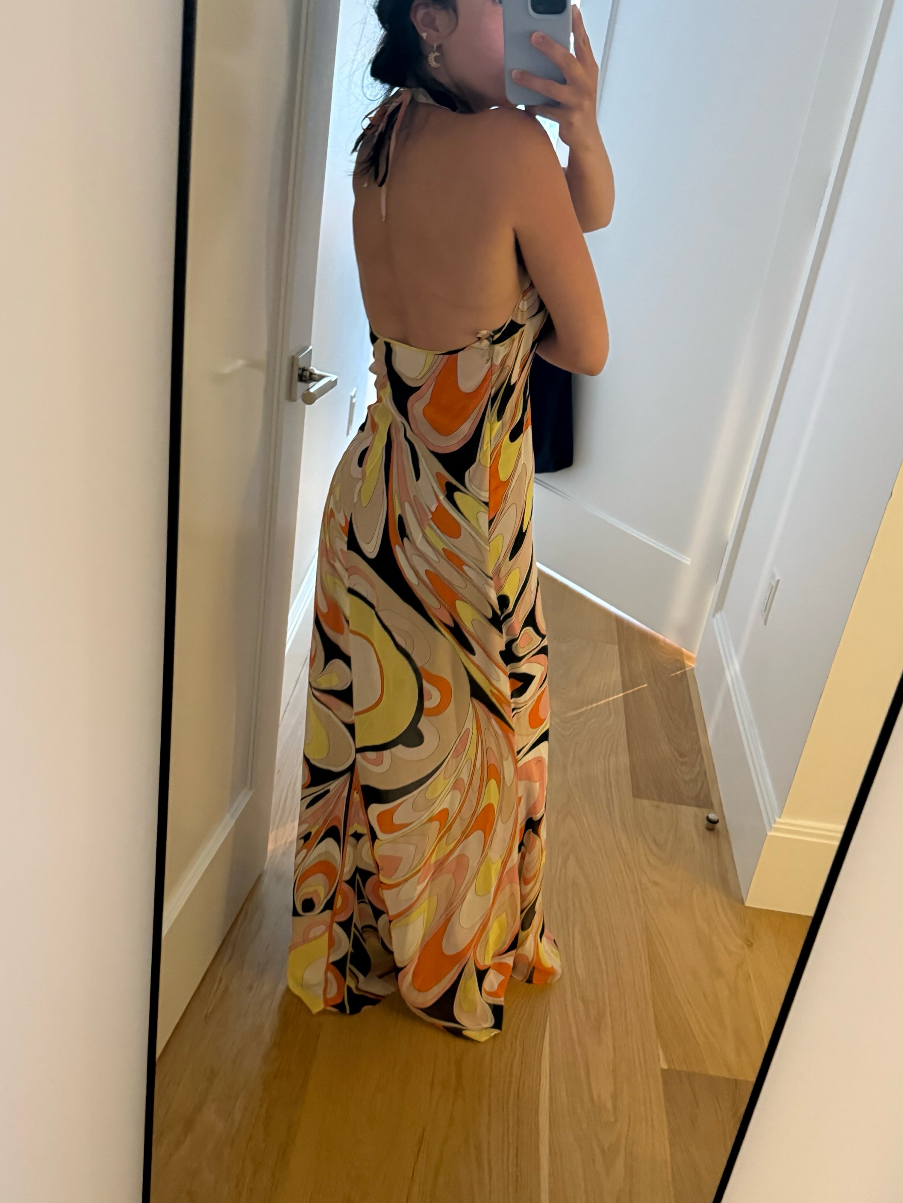 vintage halter maxi dress MAISON ESSENTIELE | Madison in our Vintage Halter Maxi in 100% silk