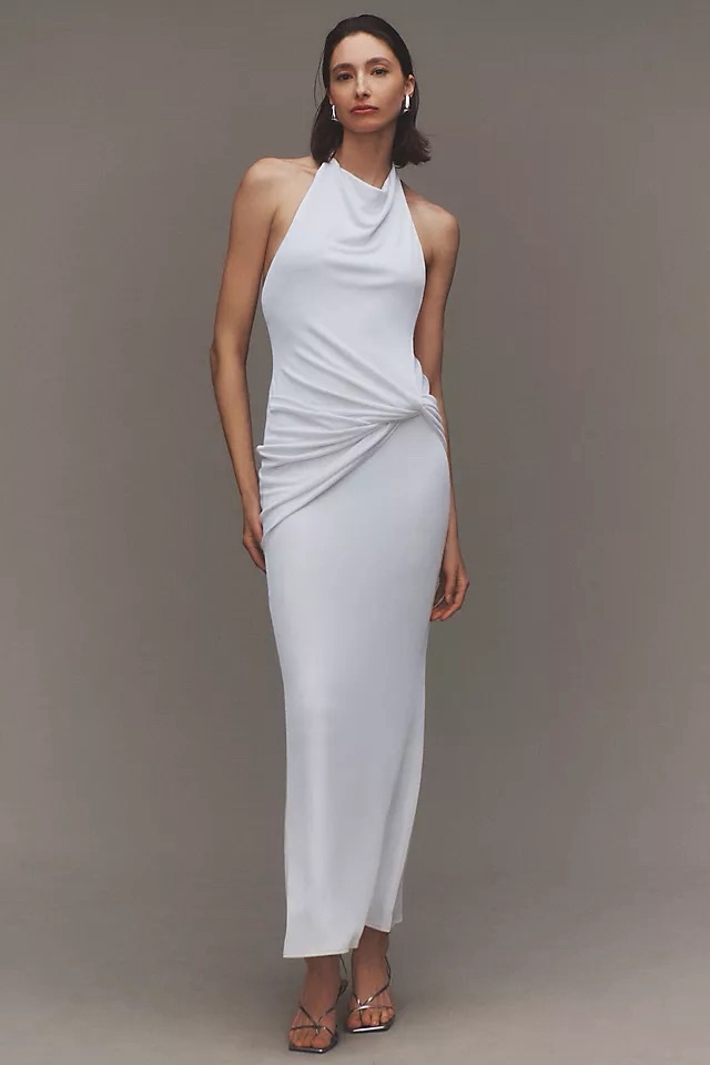 hairstyle with halter dress ASTORIA MAXI DRESS main image 1
