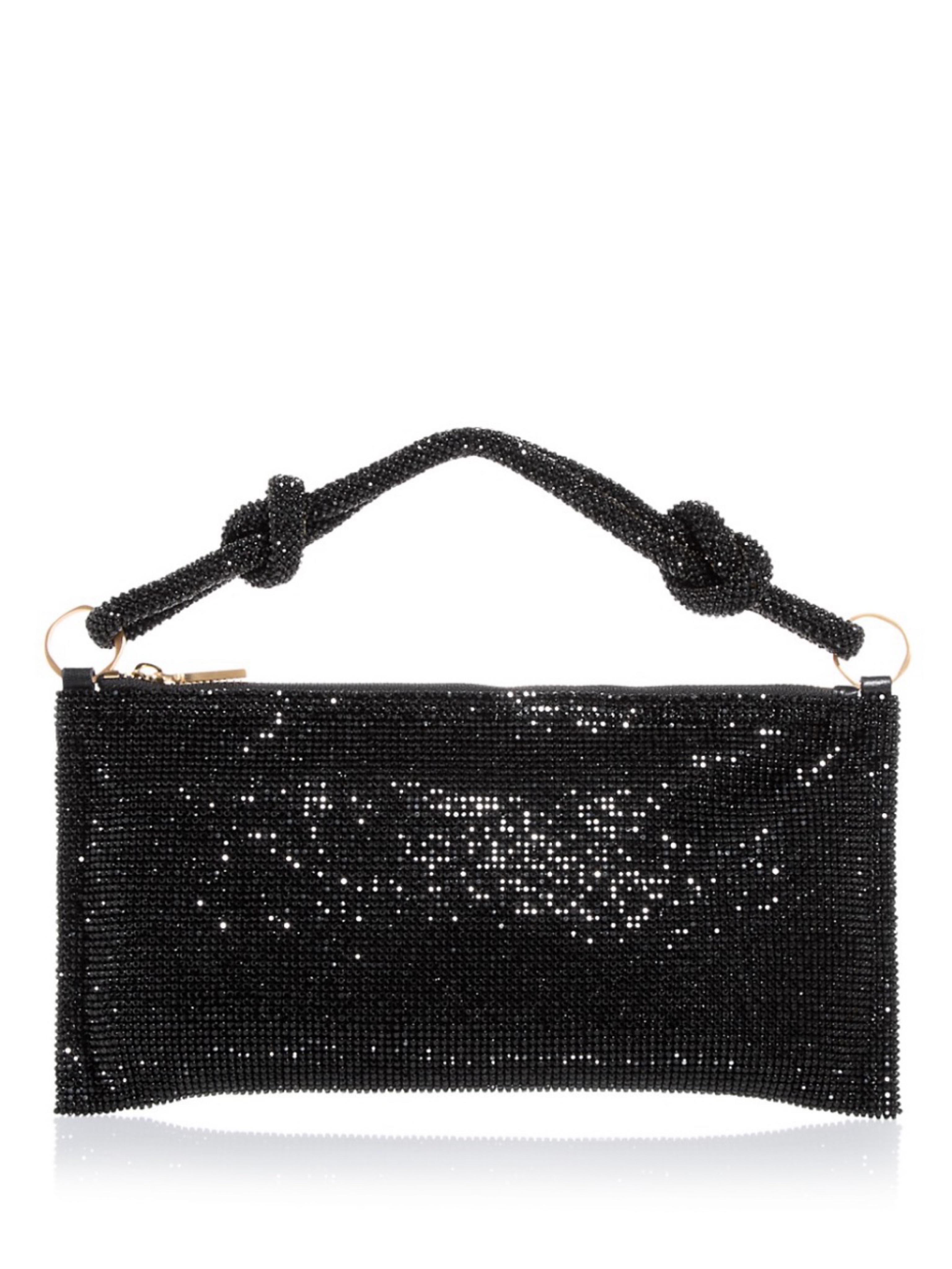 Cult Gaia Hera Nano Rhinestone Shoulder Bag by Cult Gaia - Pickle