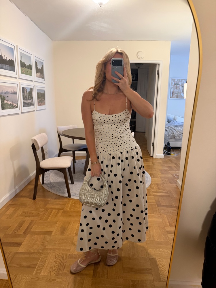 black and white polka dot dress zara The story of The Dress: how a 40 frock stole the summer | Women Maxi Dress White Spotty Dress