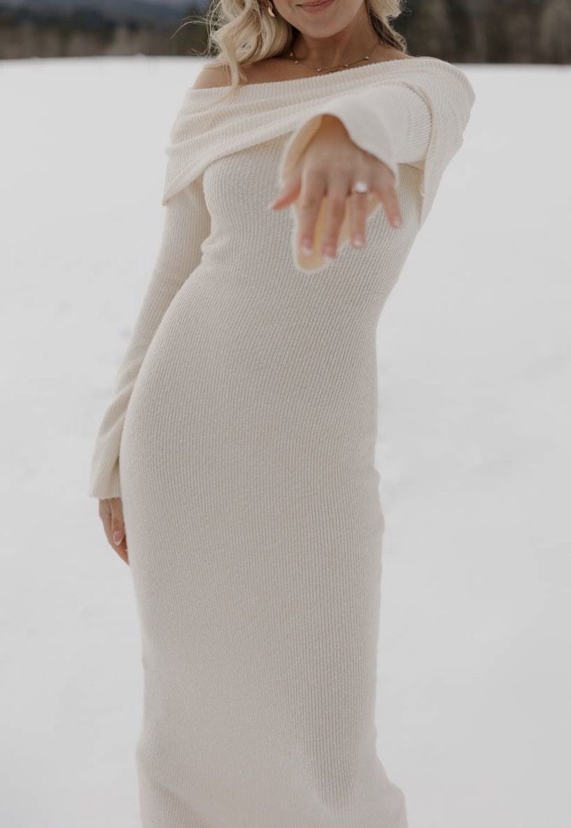 black midi dress long sleeve Casual Black Dotted Tiered Midi Dress S