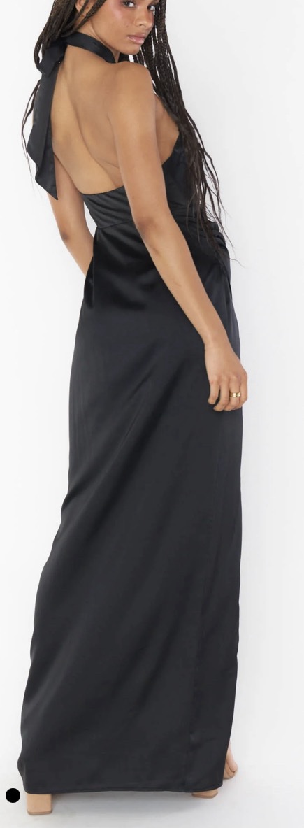 Show Me Your Mumu- Black Halter Cutout Maxi Dress by Show Me Your Mumu -  Pickle