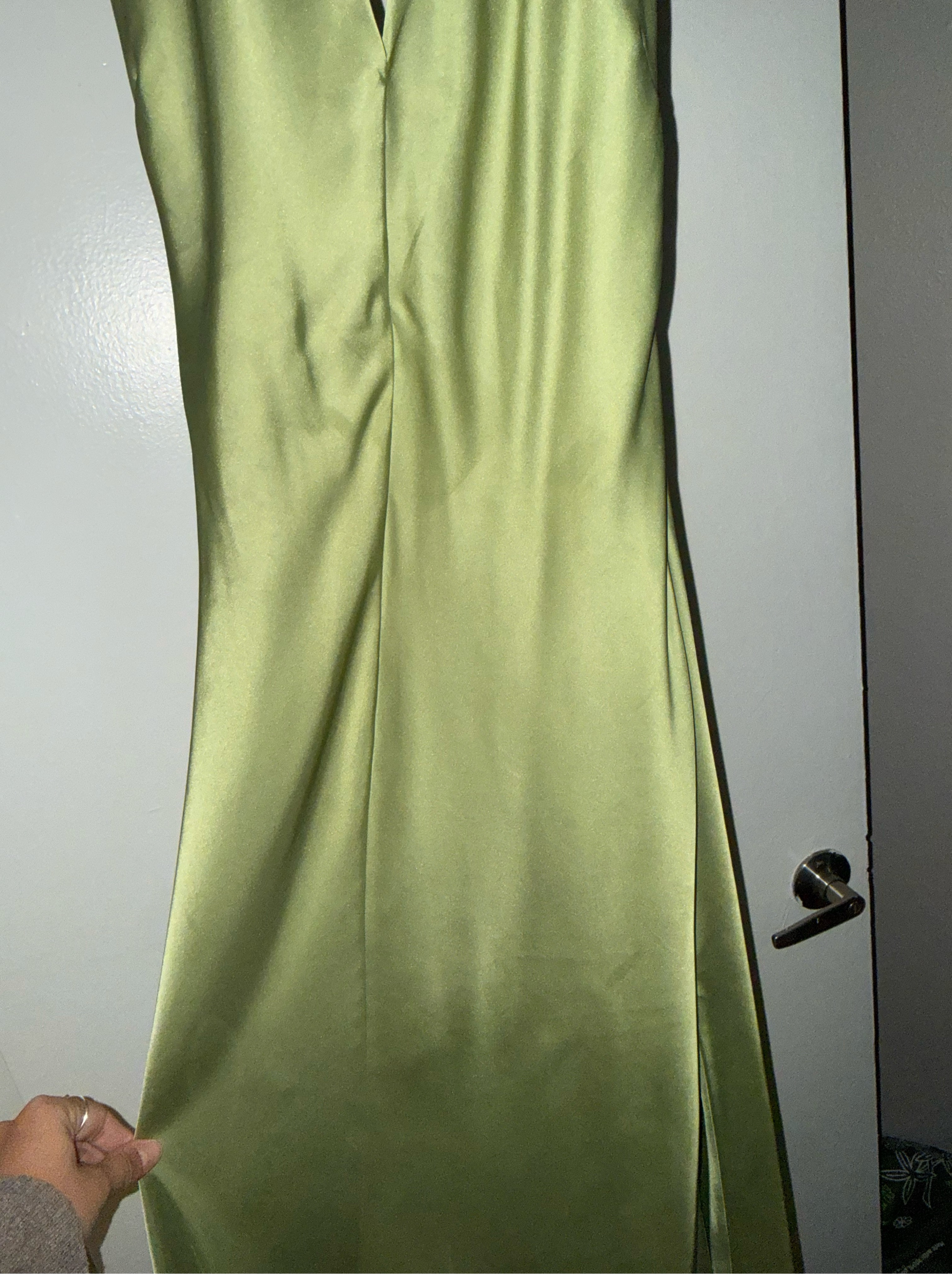 anthropologie green bridesmaid dress BHLDN by BHLDN Dress style:With Train