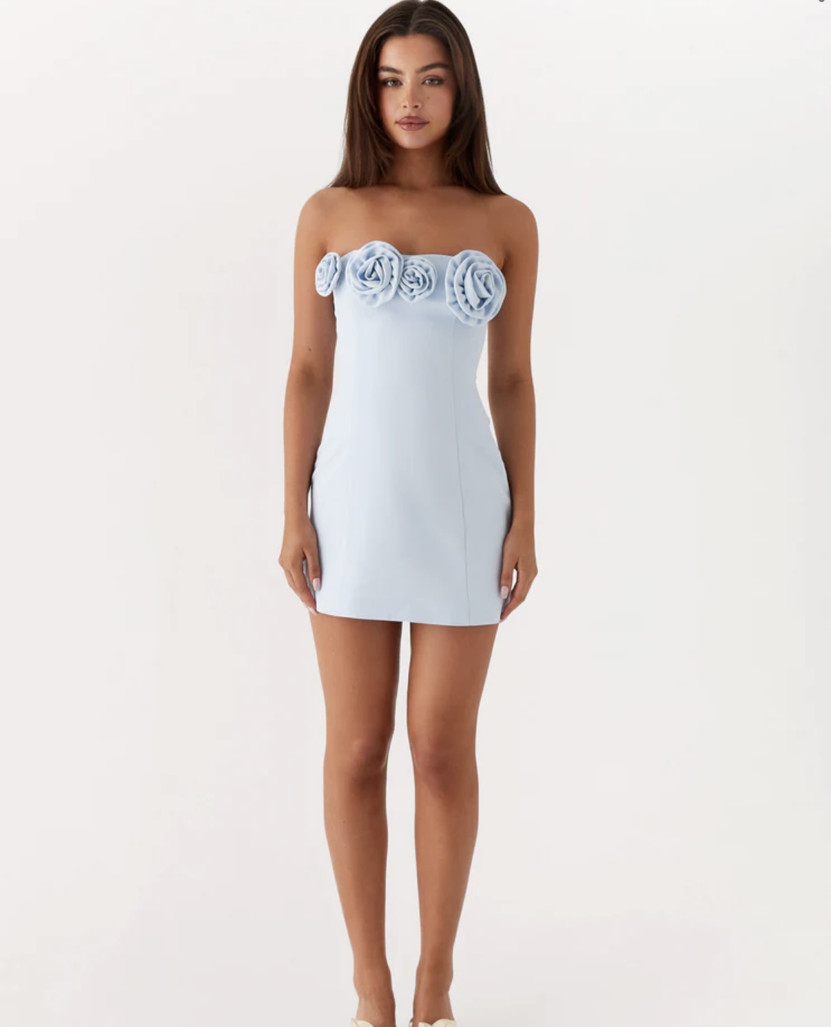 corset tulle mini dress in ivory AKIRA Juliet Satin Mini Dress In Ivory