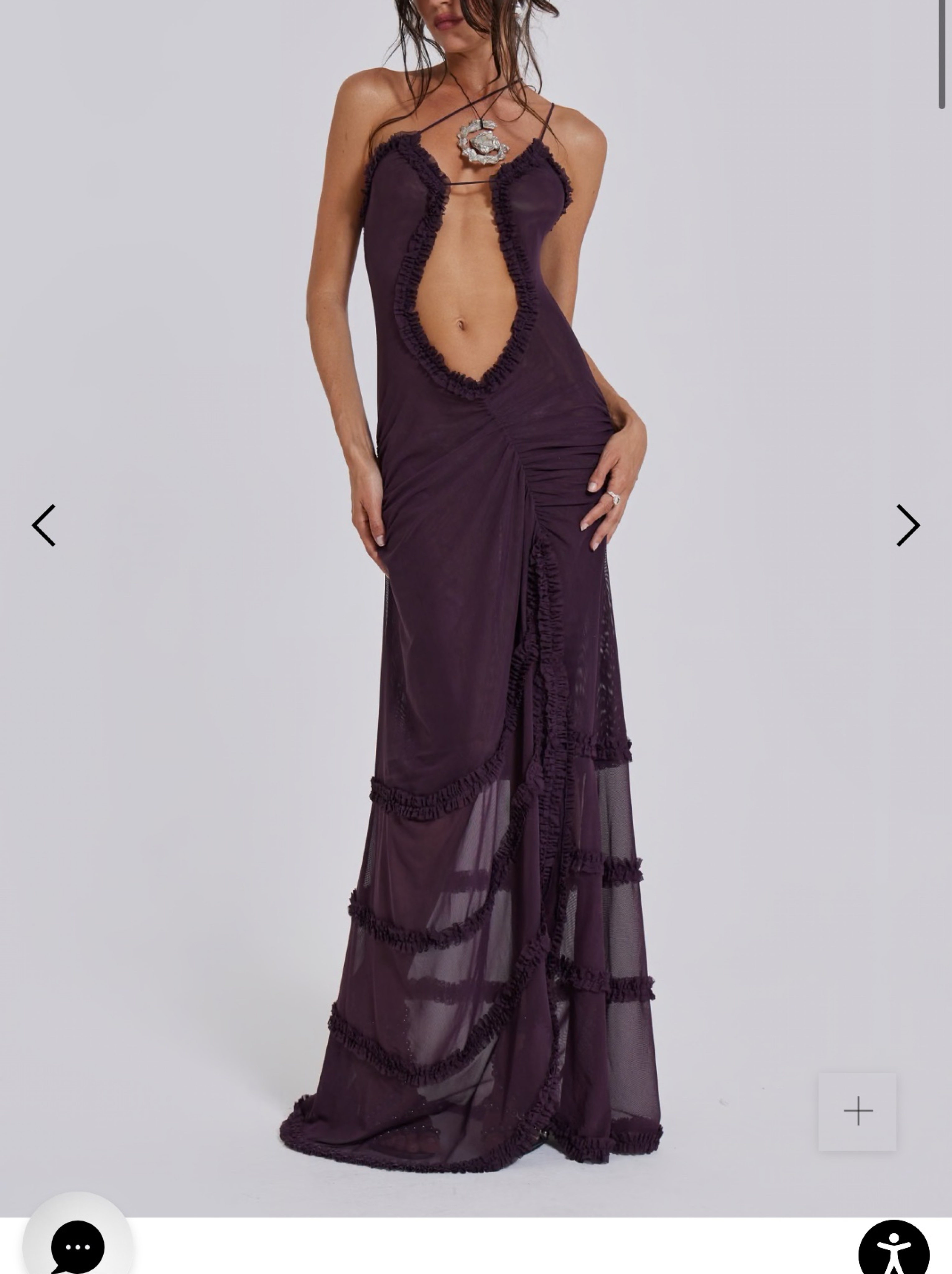 jaded london ruched dress Jaded London Purple Ruched Halter Maxi Dress by Jaded London