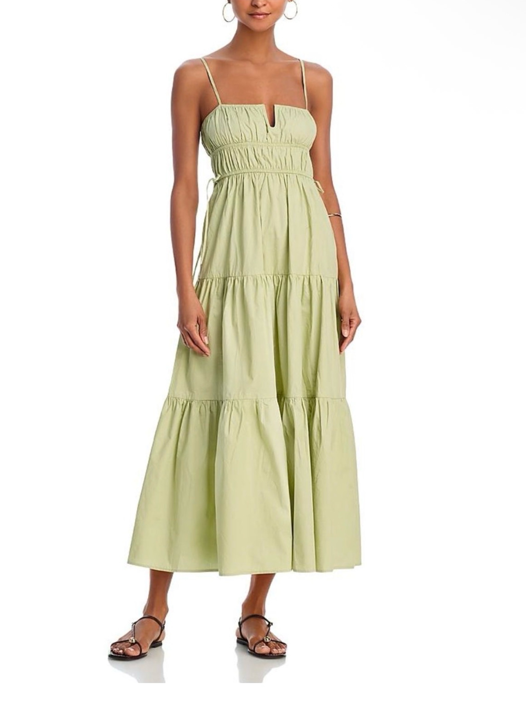 bloomingdales sage green dress Tiered Maxi by modest sage green dress